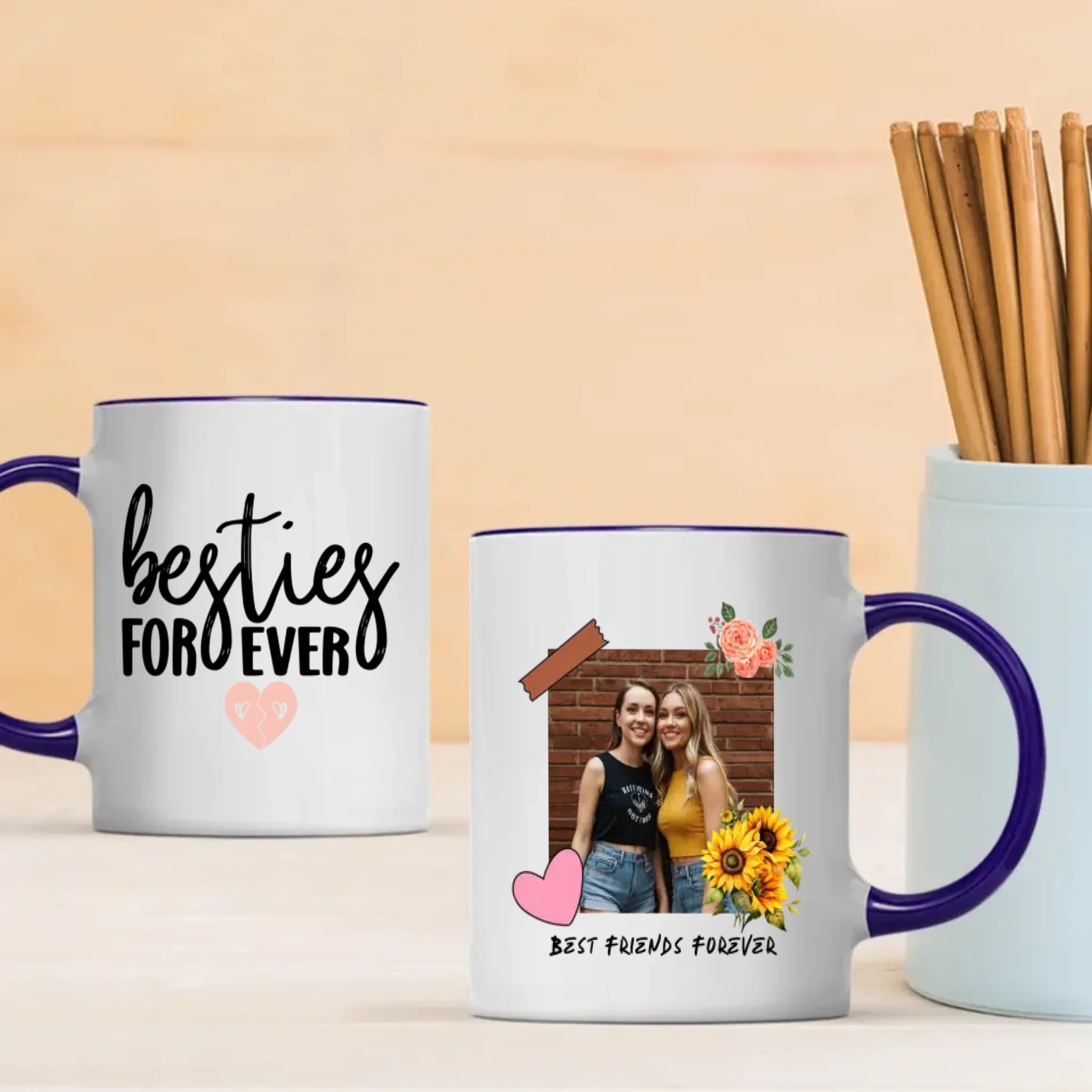 Bestie Forever – Customised Work Besties Mug – 89Prints