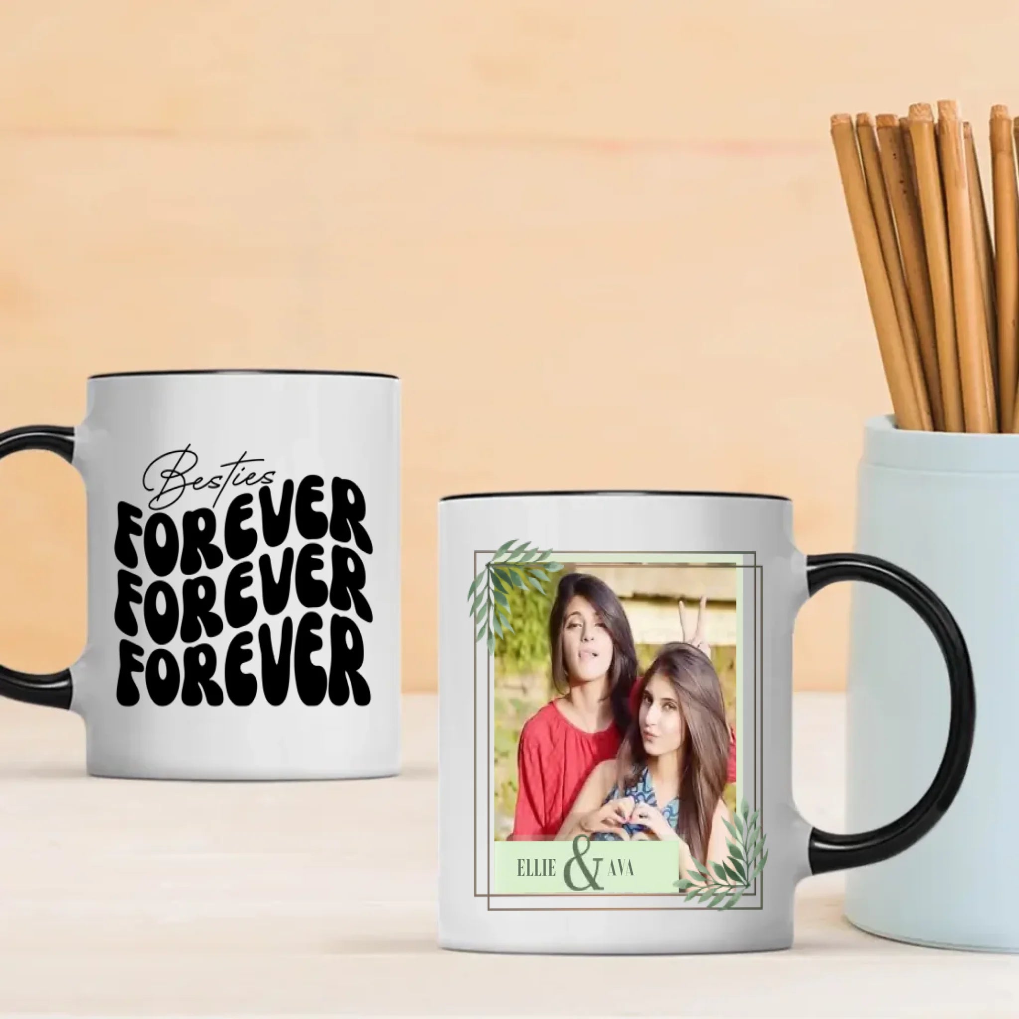Your Own Designed Mug – Besties Forever Custom Photo – 89Prints