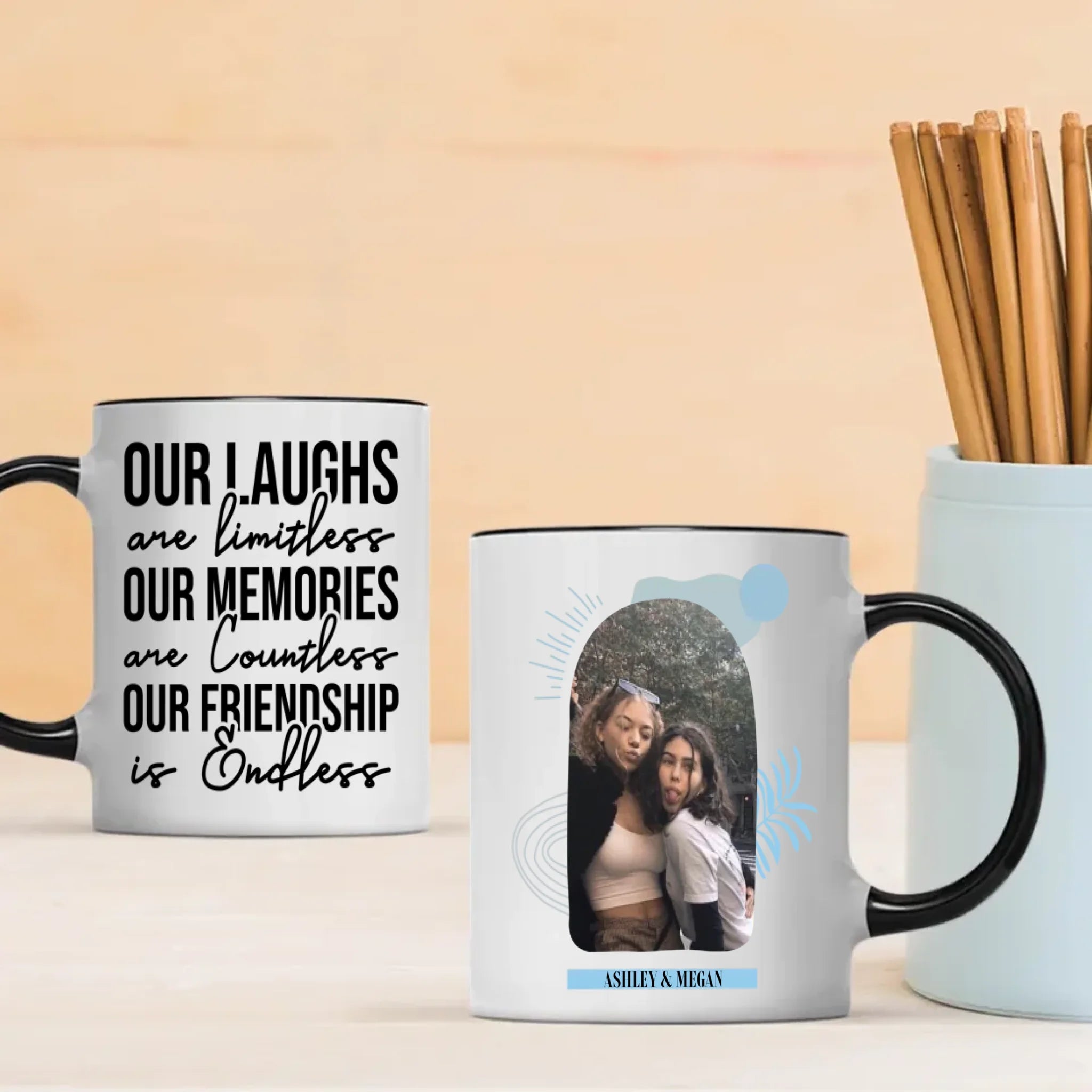 Endless Friendship – Personalized Bestie Mug - 89Prints