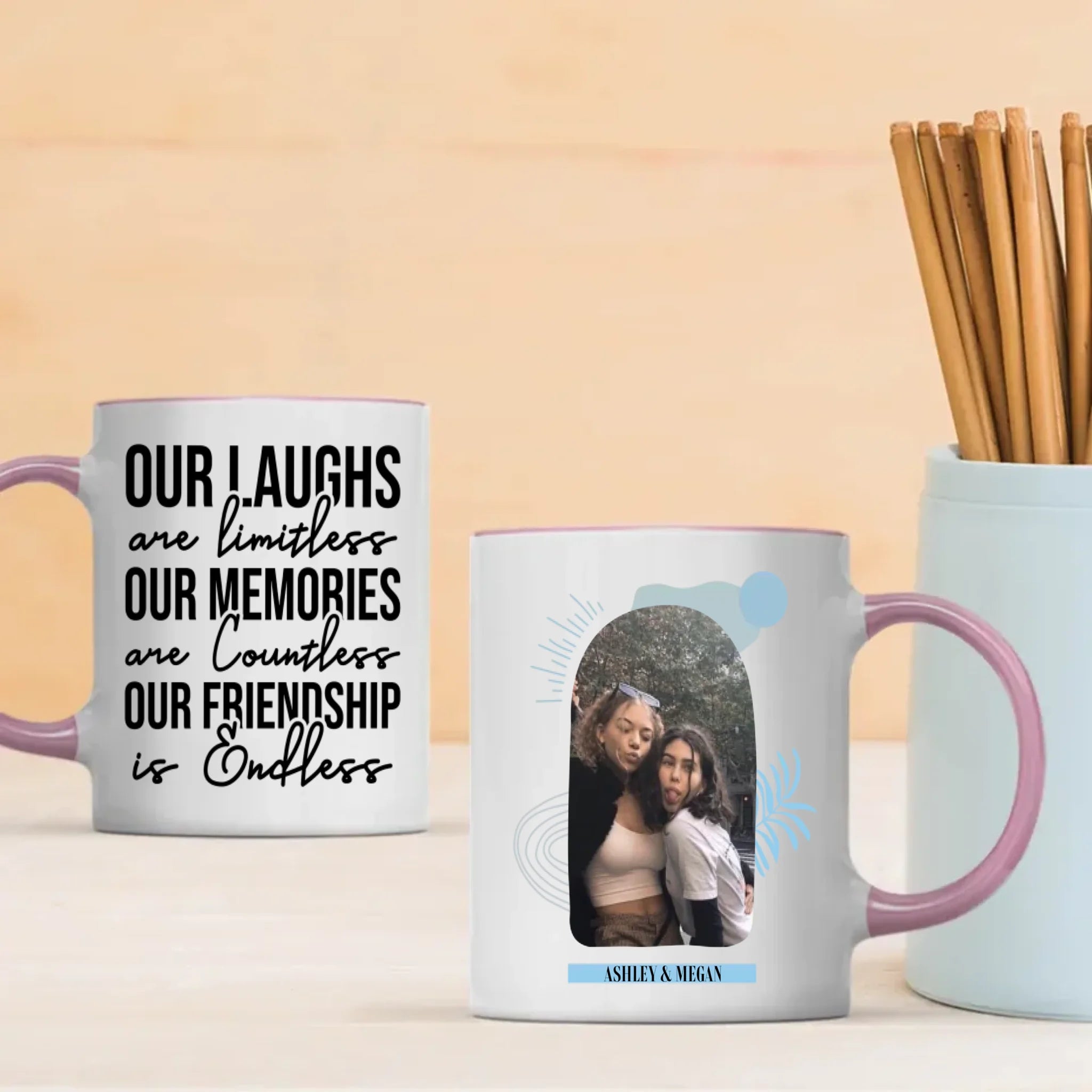 Endless Friendship – Personalized Bestie Mug - 89Prints