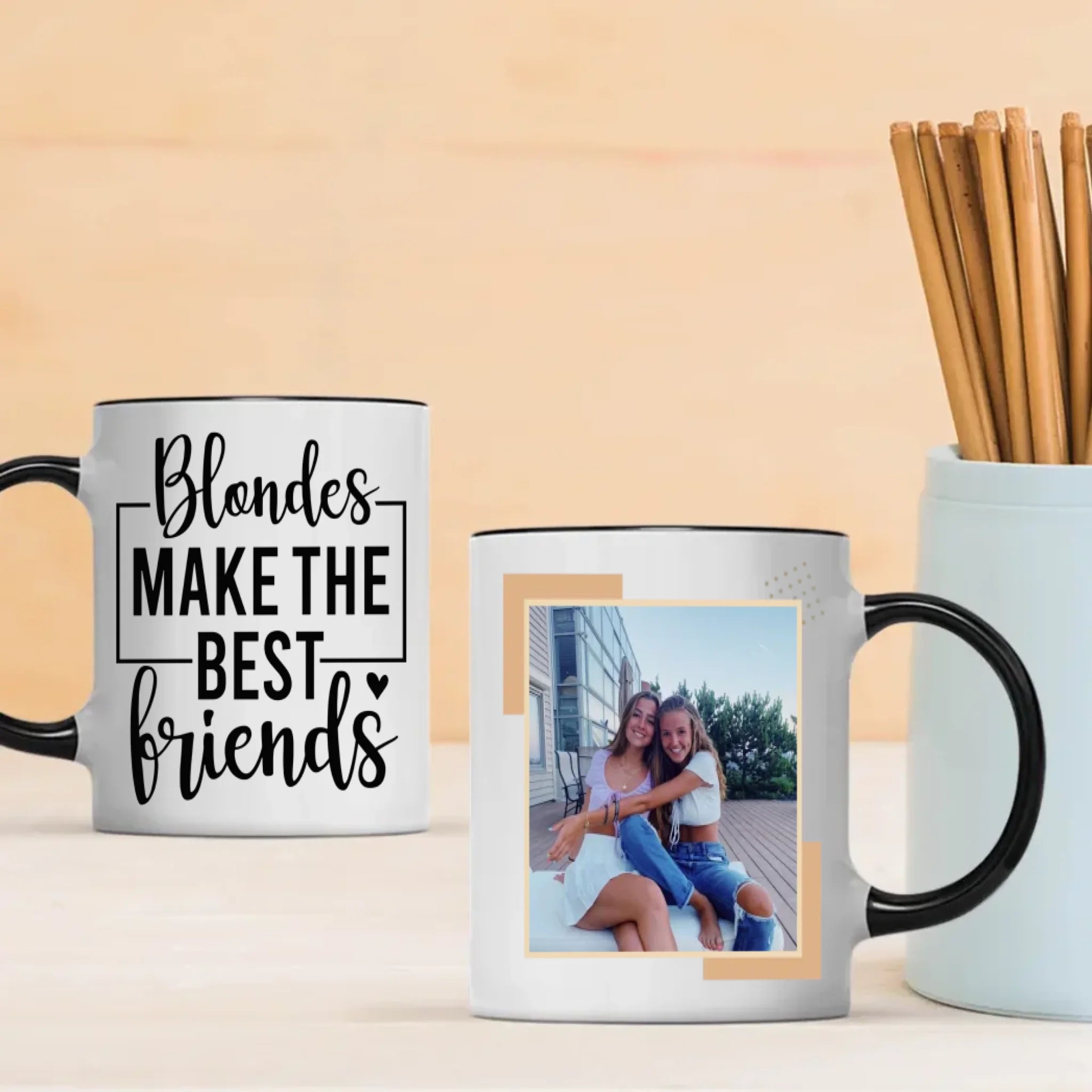 Blondes Make the Best Friends Mug – Personalized Gift for Besties - 89Prints