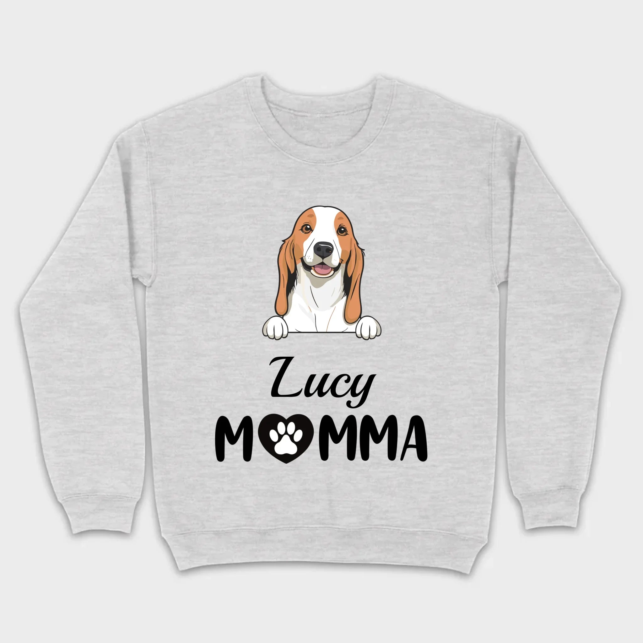 Customizable Dog Mom T-Shirt – Personalize with Dog Icon and Name – 89Prints