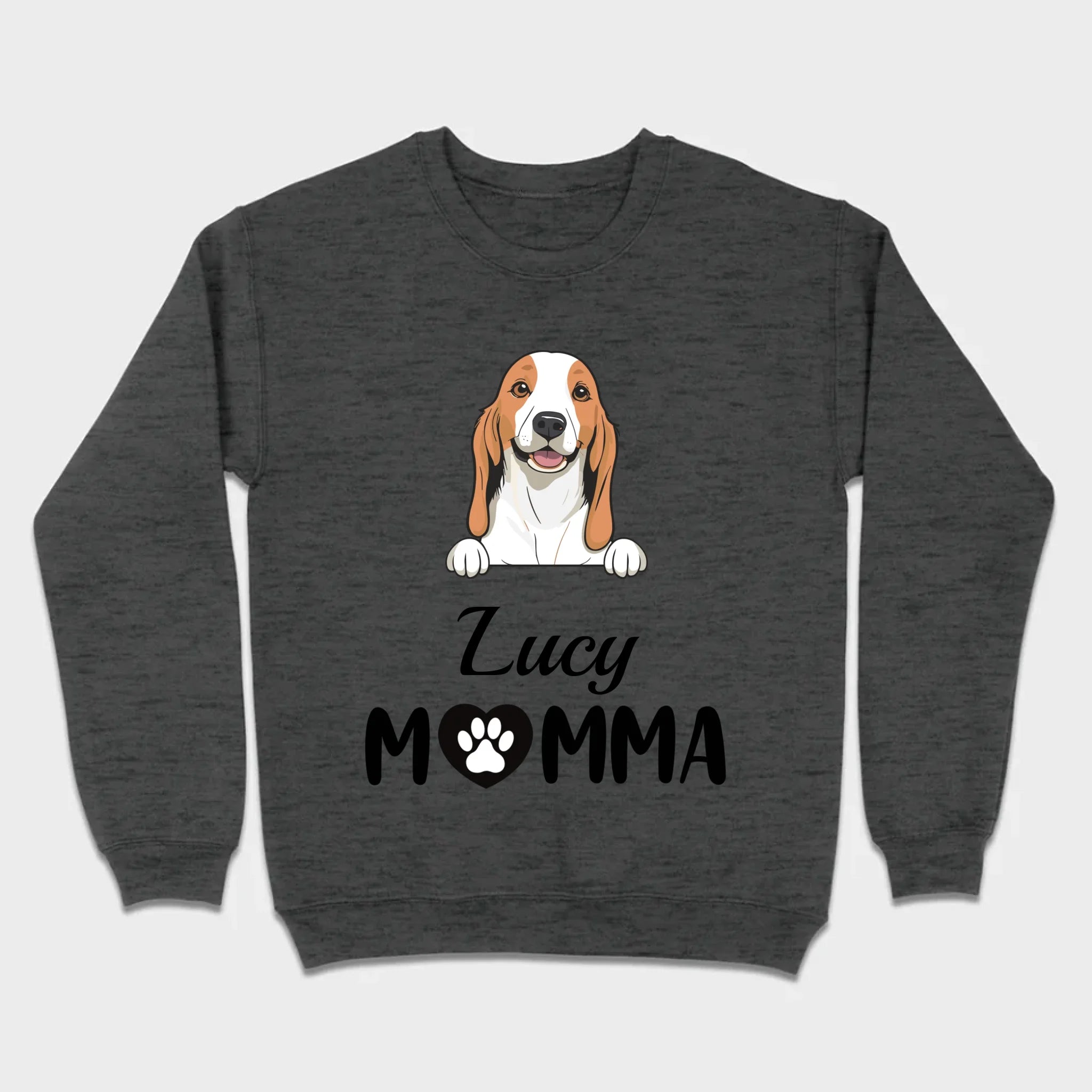 Customizable Dog Mom T-Shirt – Personalize with Dog Icon and Name – 89Prints