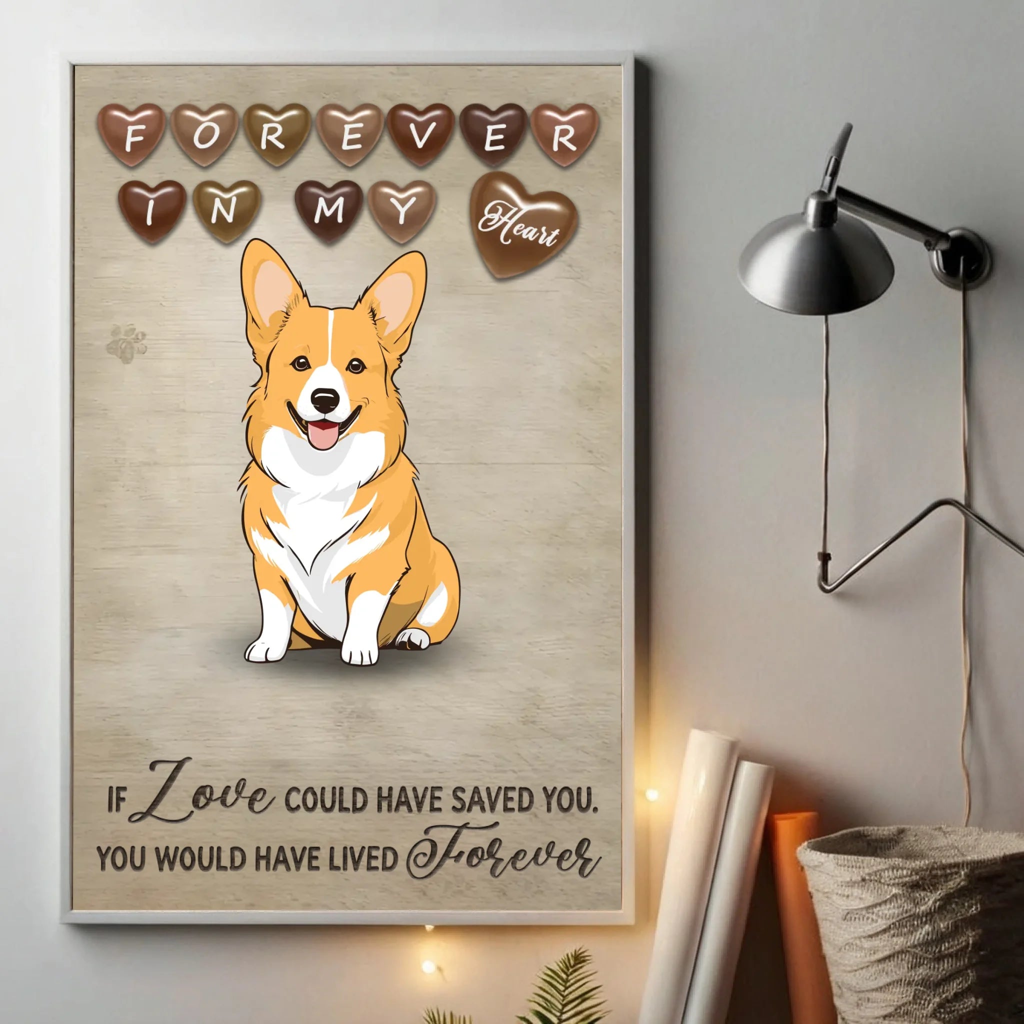 Forever Home Personalized Dog Poster – Custom Pet Wall Print - 89Prints