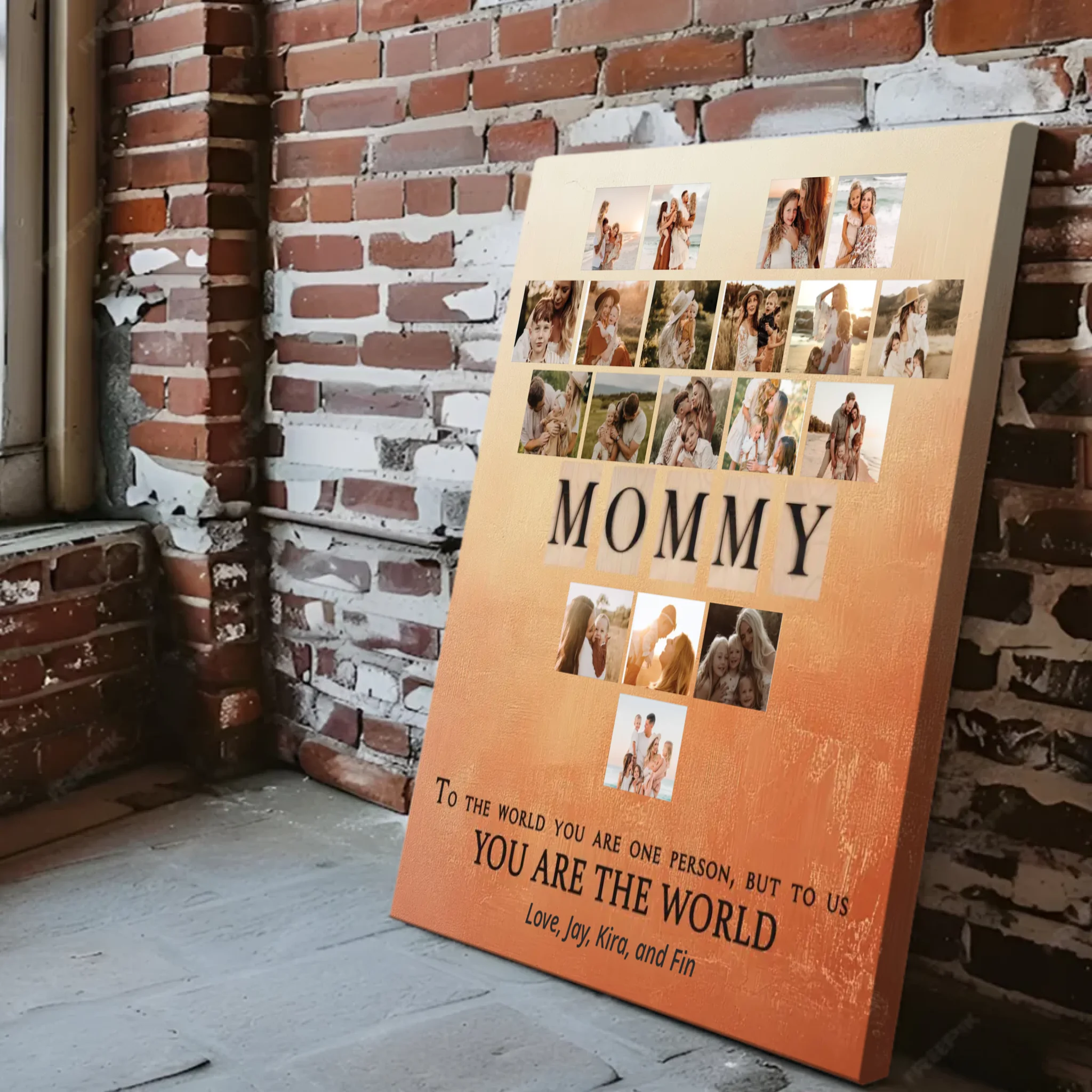 Custom Canvas: Send a Big Heart Remembering a Mother's Great Love