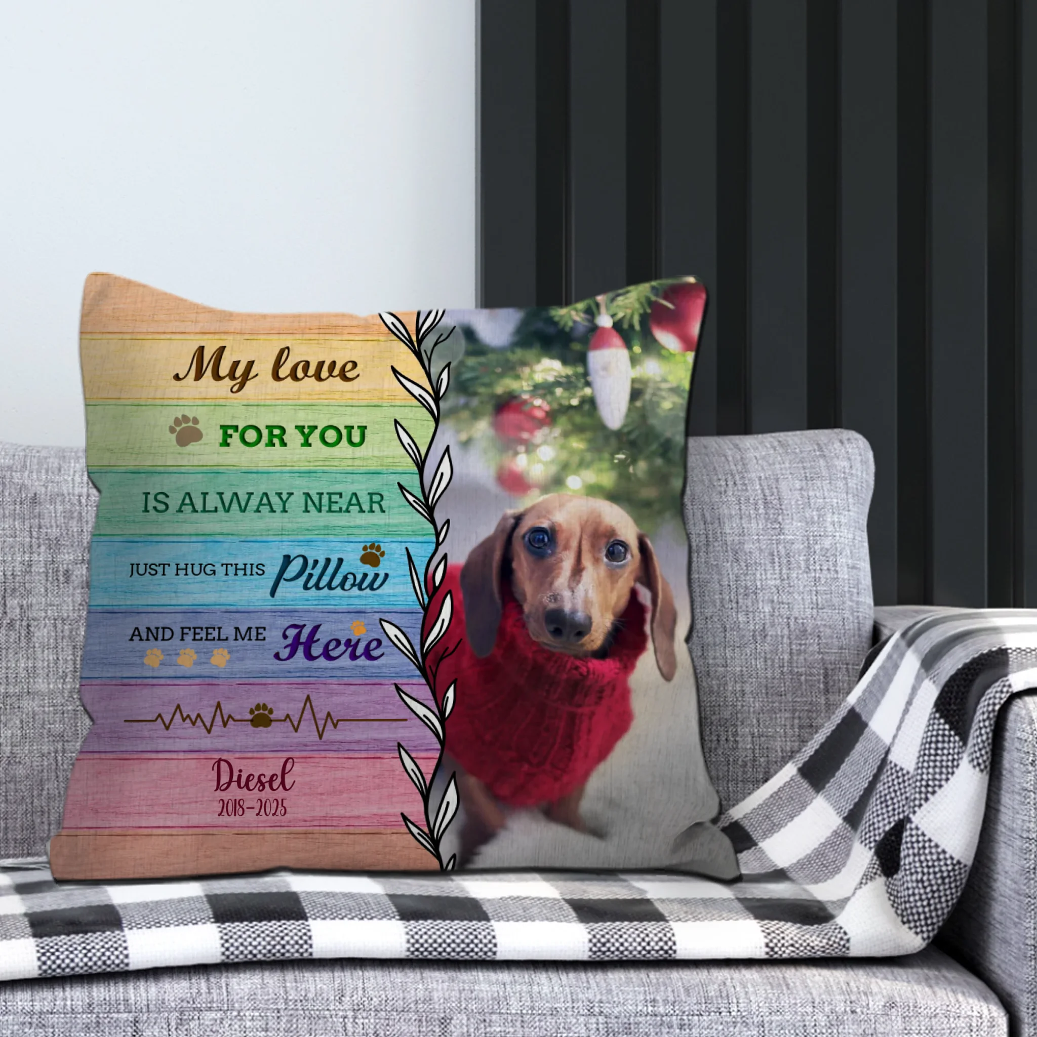 Cute Dog Pillow Custom – Personalized with Your Pet’s Face - 89Prints