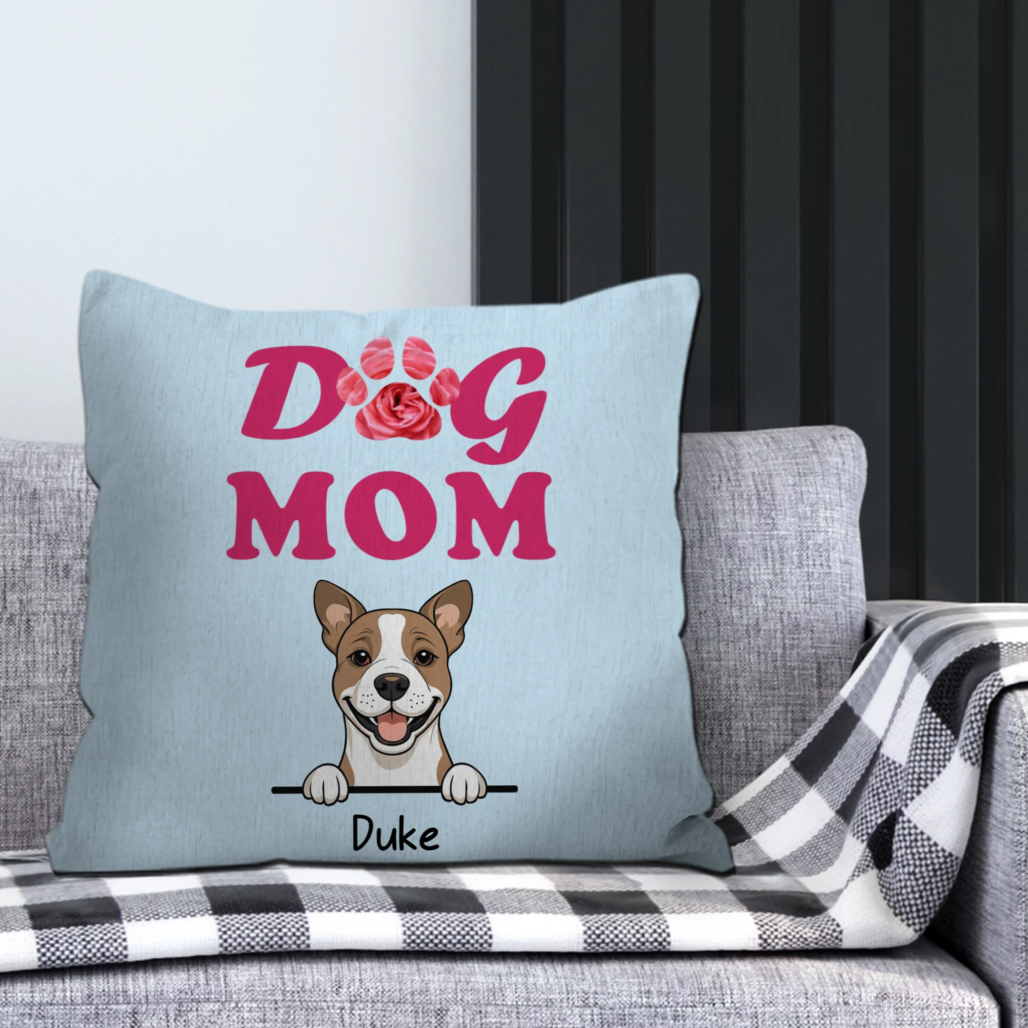 Gentle Dog Pillow – For Loving Dog Moms - 89Prints