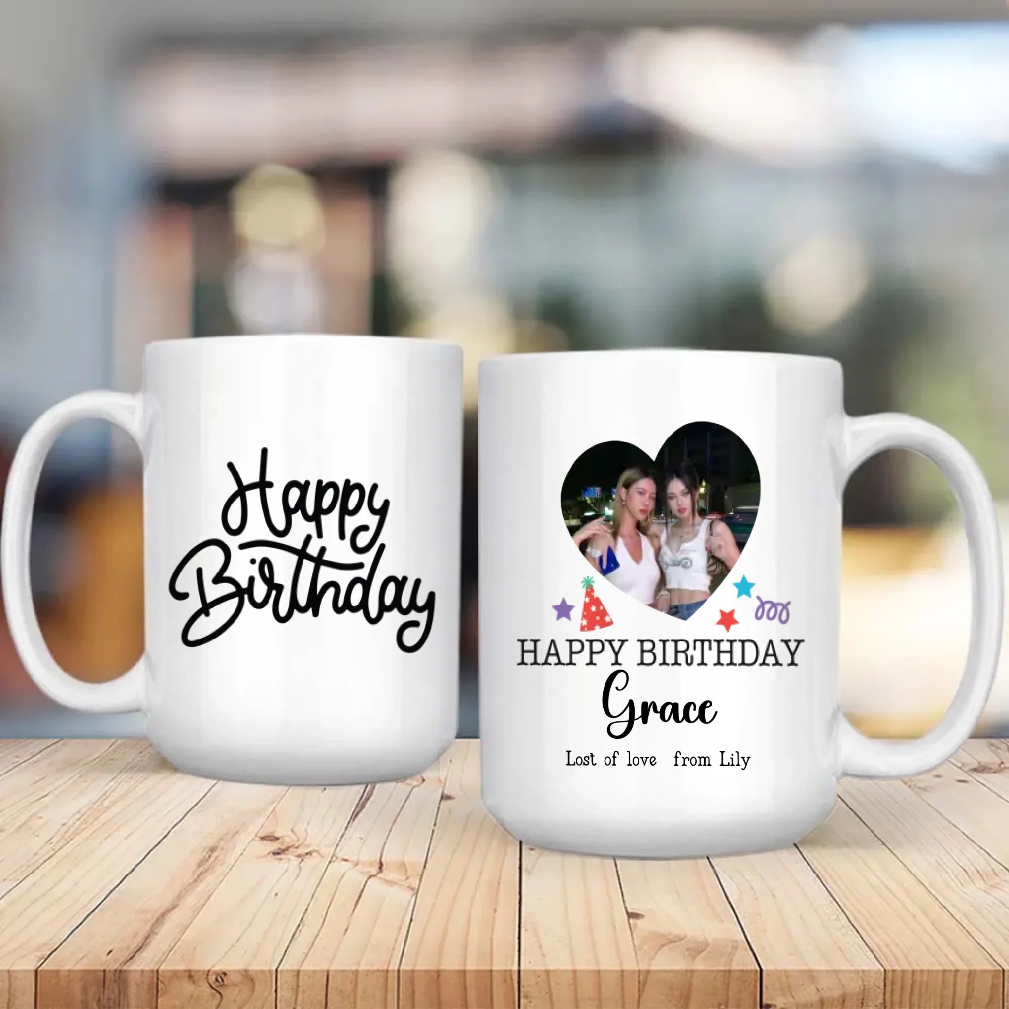 Happy Birthday Mug with Name – Custom Printed Gift –89Prints