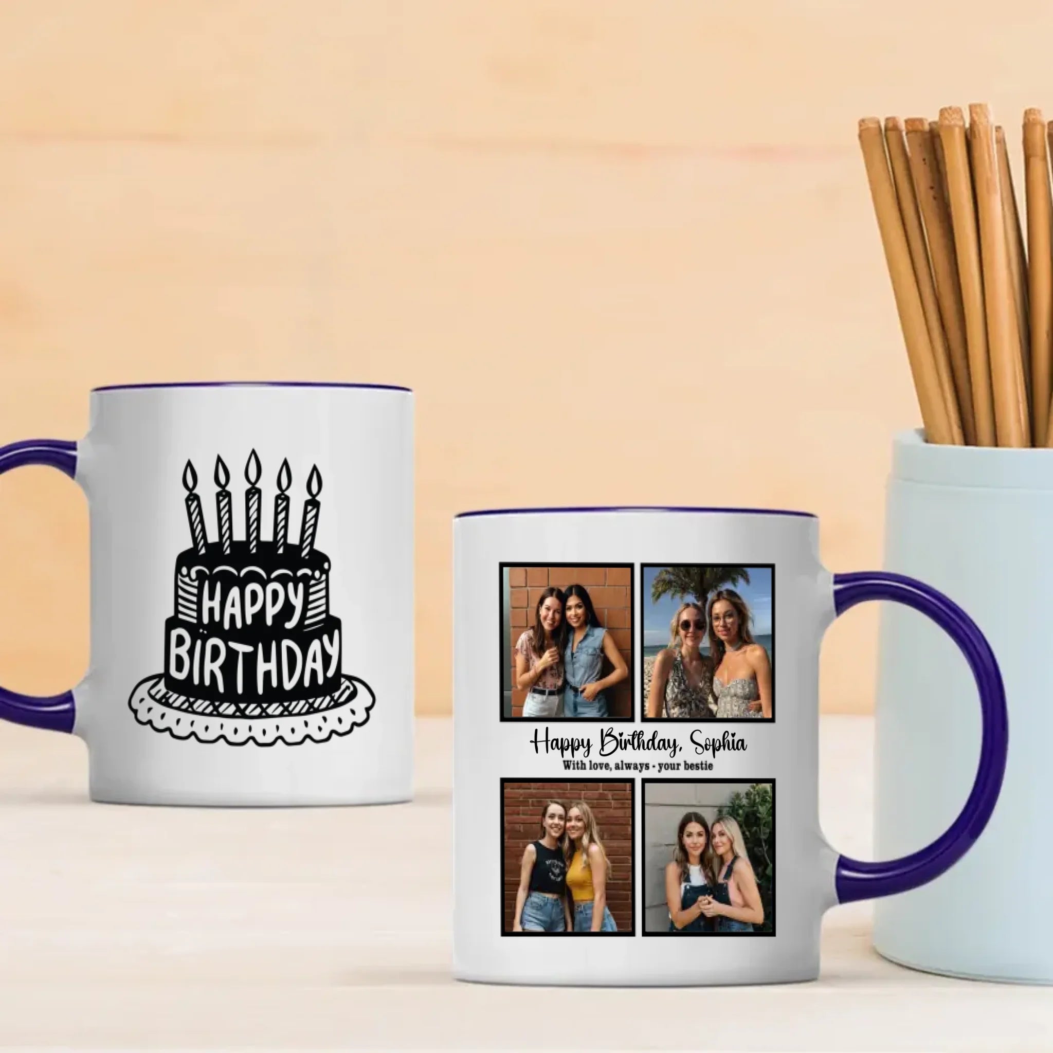 Best Friend Birthday Mug – With Love, Always – Your Bestie – 89Prints