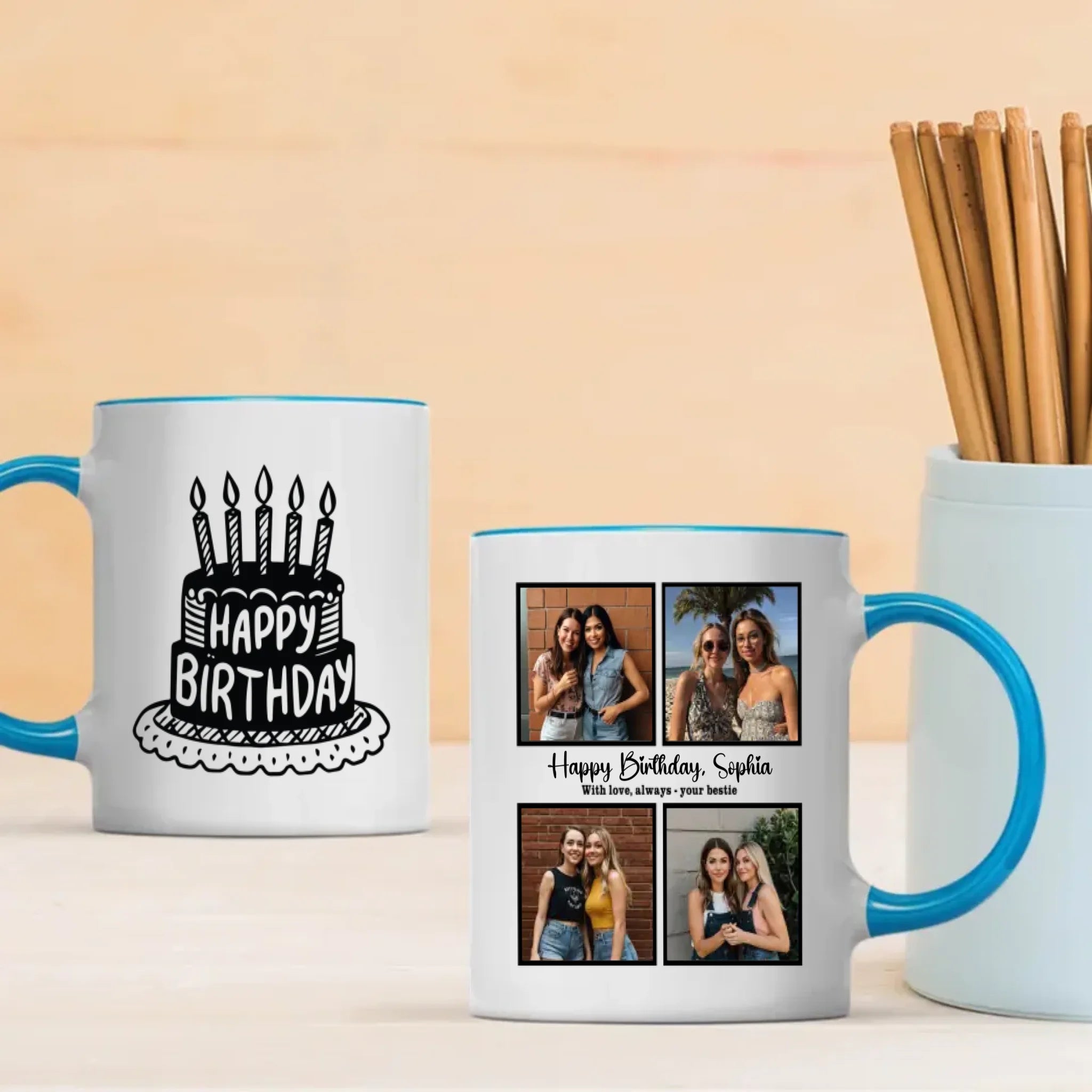 Best Friend Birthday Mug – With Love, Always – Your Bestie – 89Prints