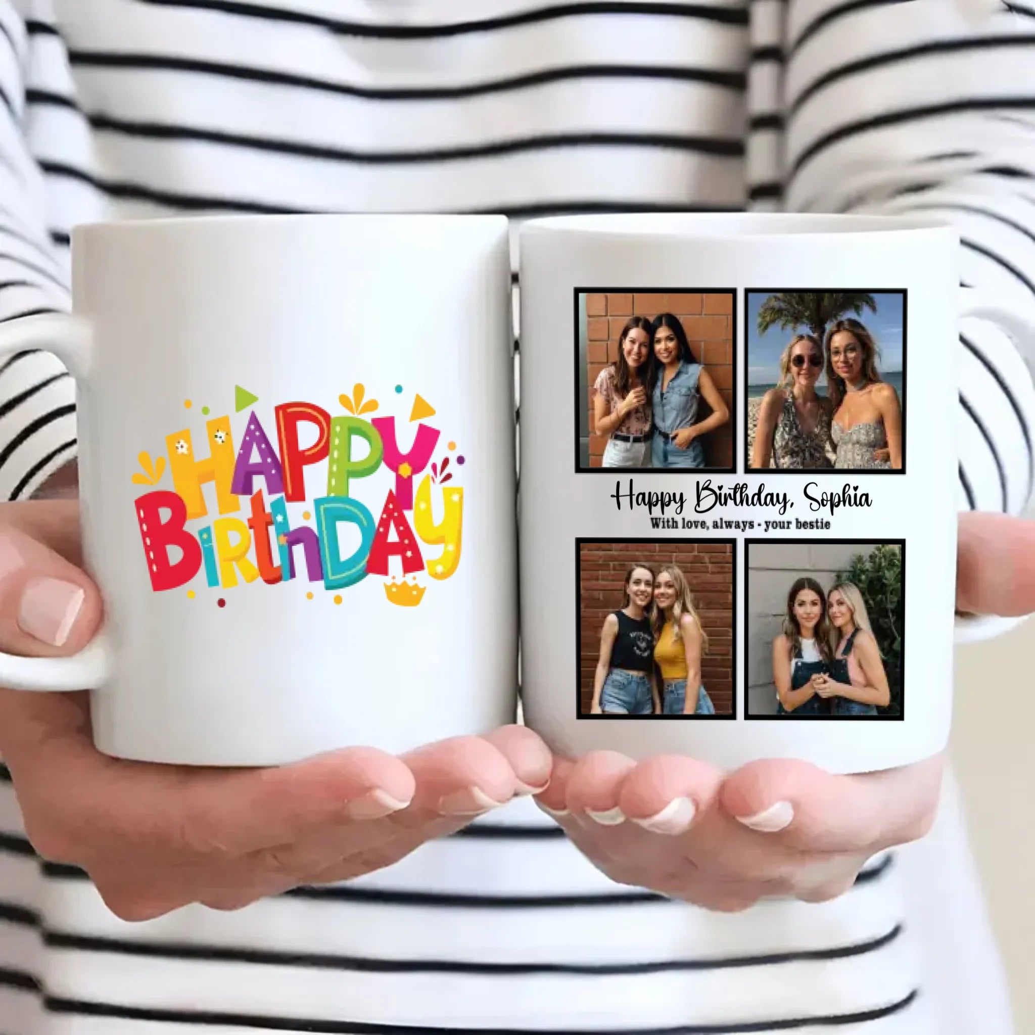 Adorable Bestie Birthday Coffee Mug Gift – Personalized Friendship Keepsake – 89Prints