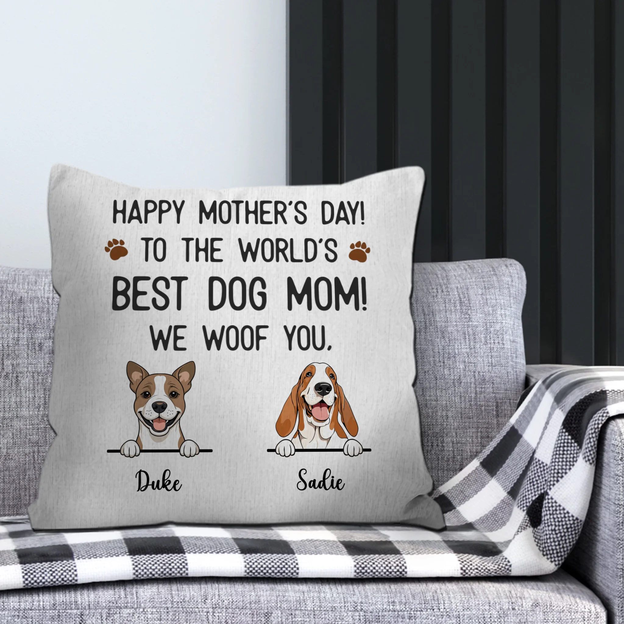 Dog Mom Pillow – Because Every Dog Deserves a Loving Mom - 89Prints