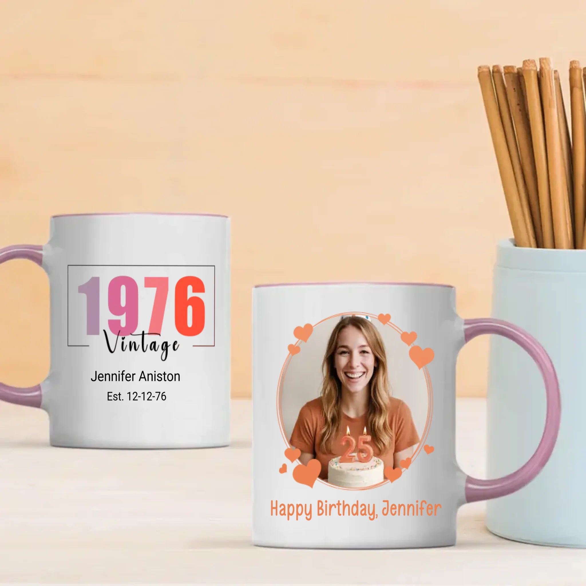 1976 Themed Birthday Mug – Personalized Retro Gift – 89Prints