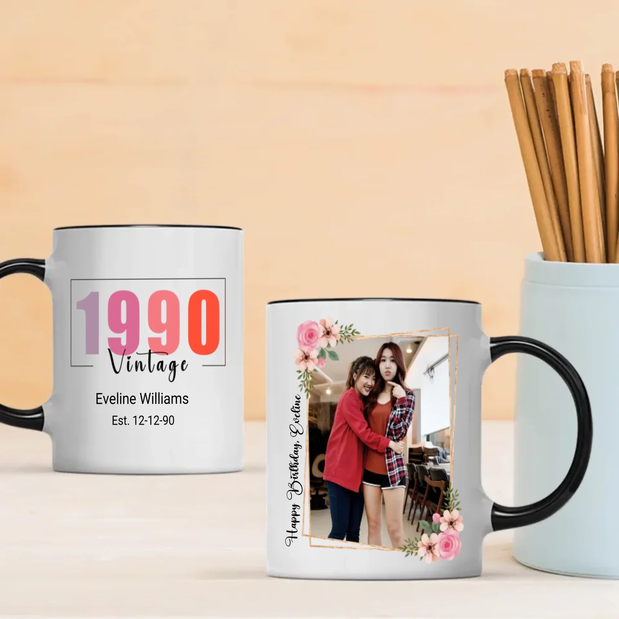 Happy Birthday Mug – Special Edition for 1990 Born - 89Prints