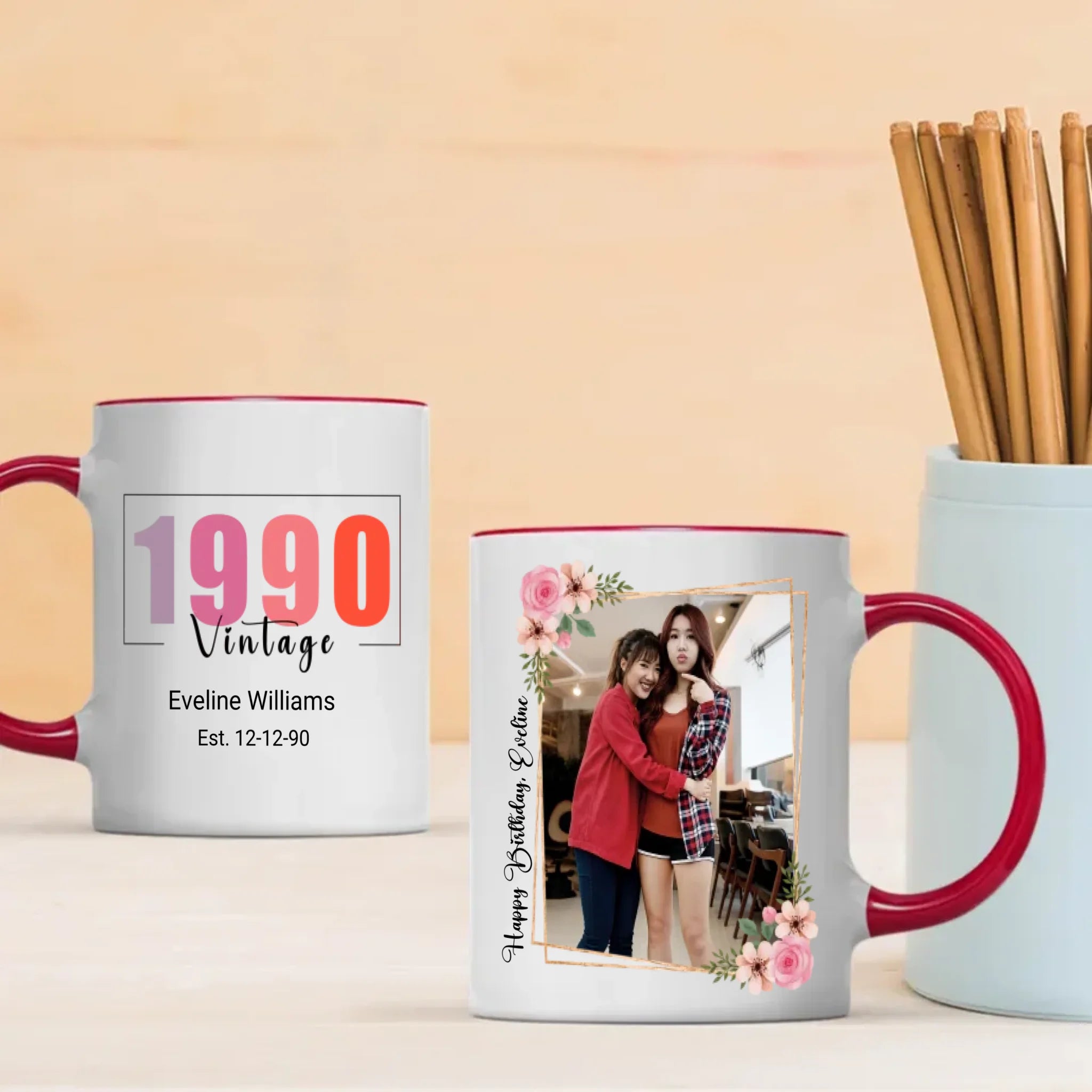 Happy Birthday Mug – Special Edition for 1990 Born - 89Prints