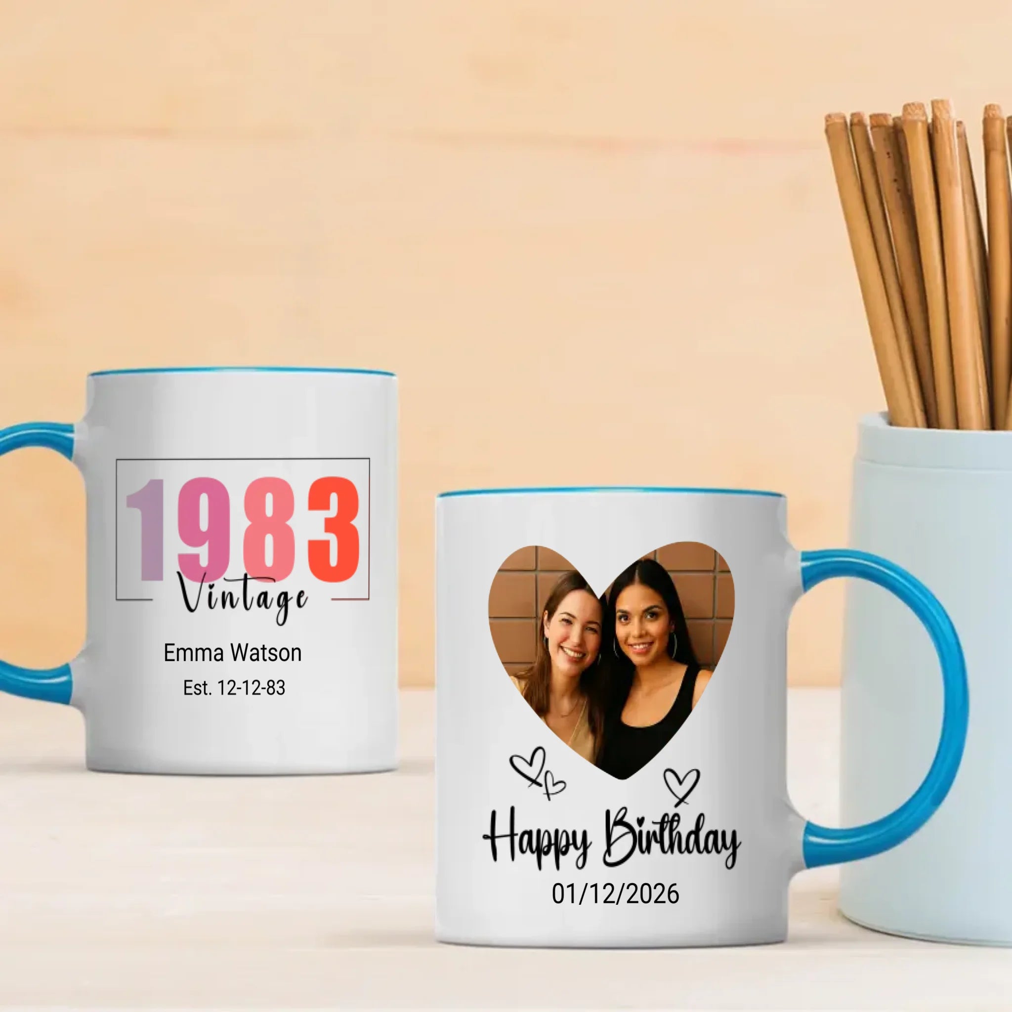 1983 Themed Birthday Mug – Classic Gift for Dad – 89Prints