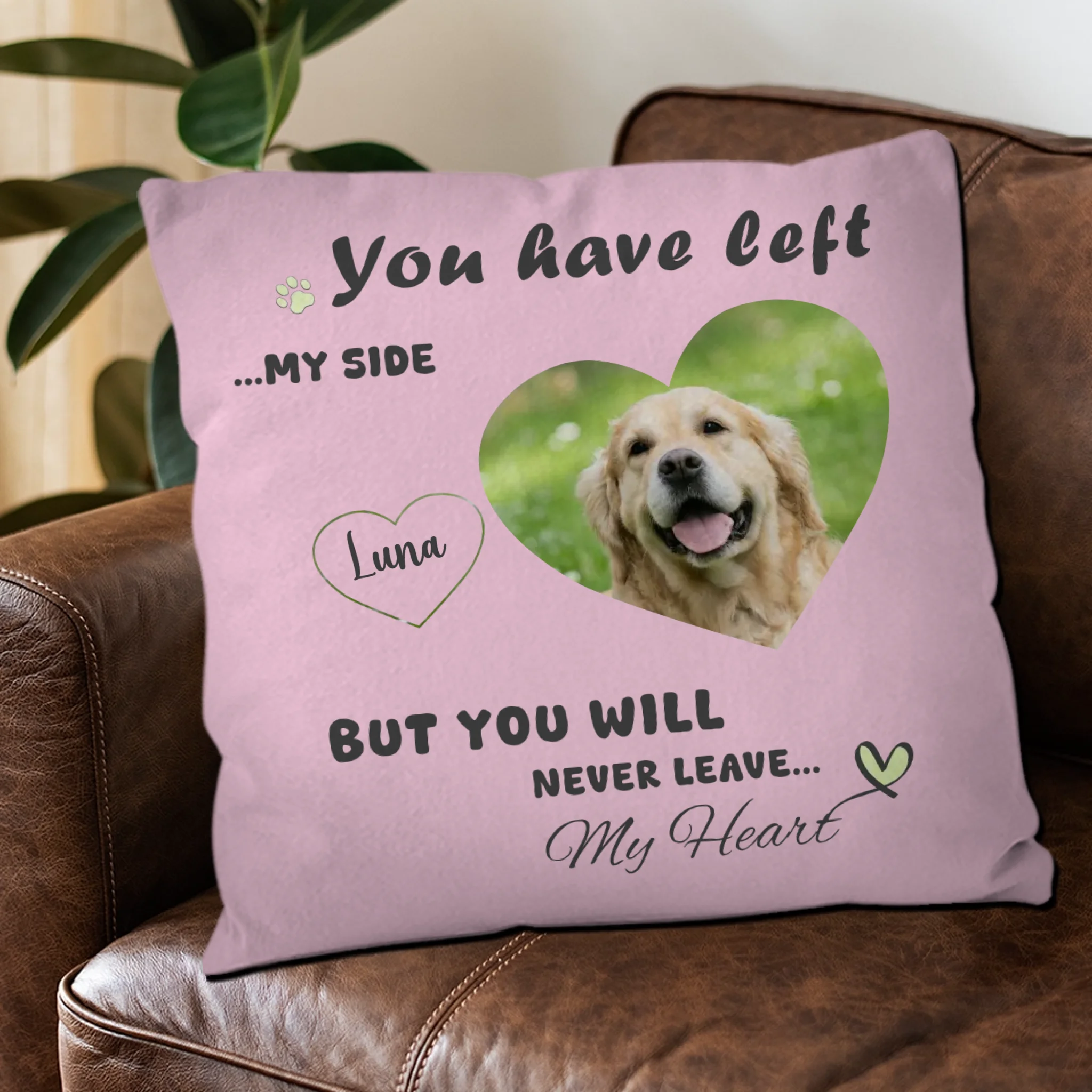 Gentle Dog Pillow Memorial – Print Your Dog’s Face - 89Prints