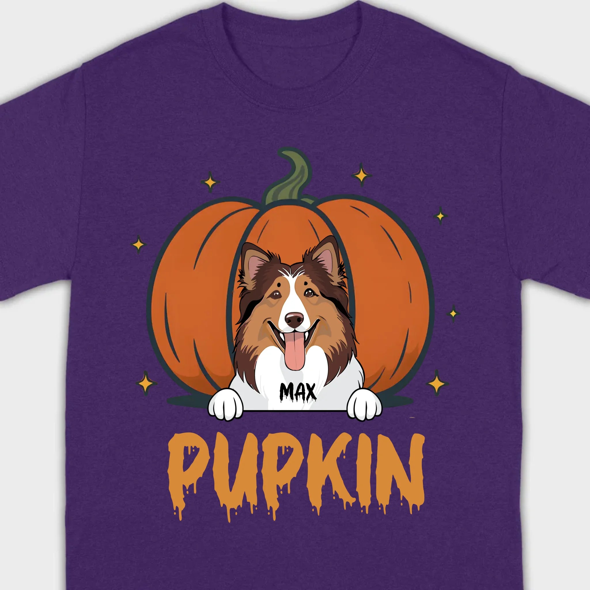 Personalized Dog Halloween T-Shirt | Custom Pet Name Tee - 89Prints