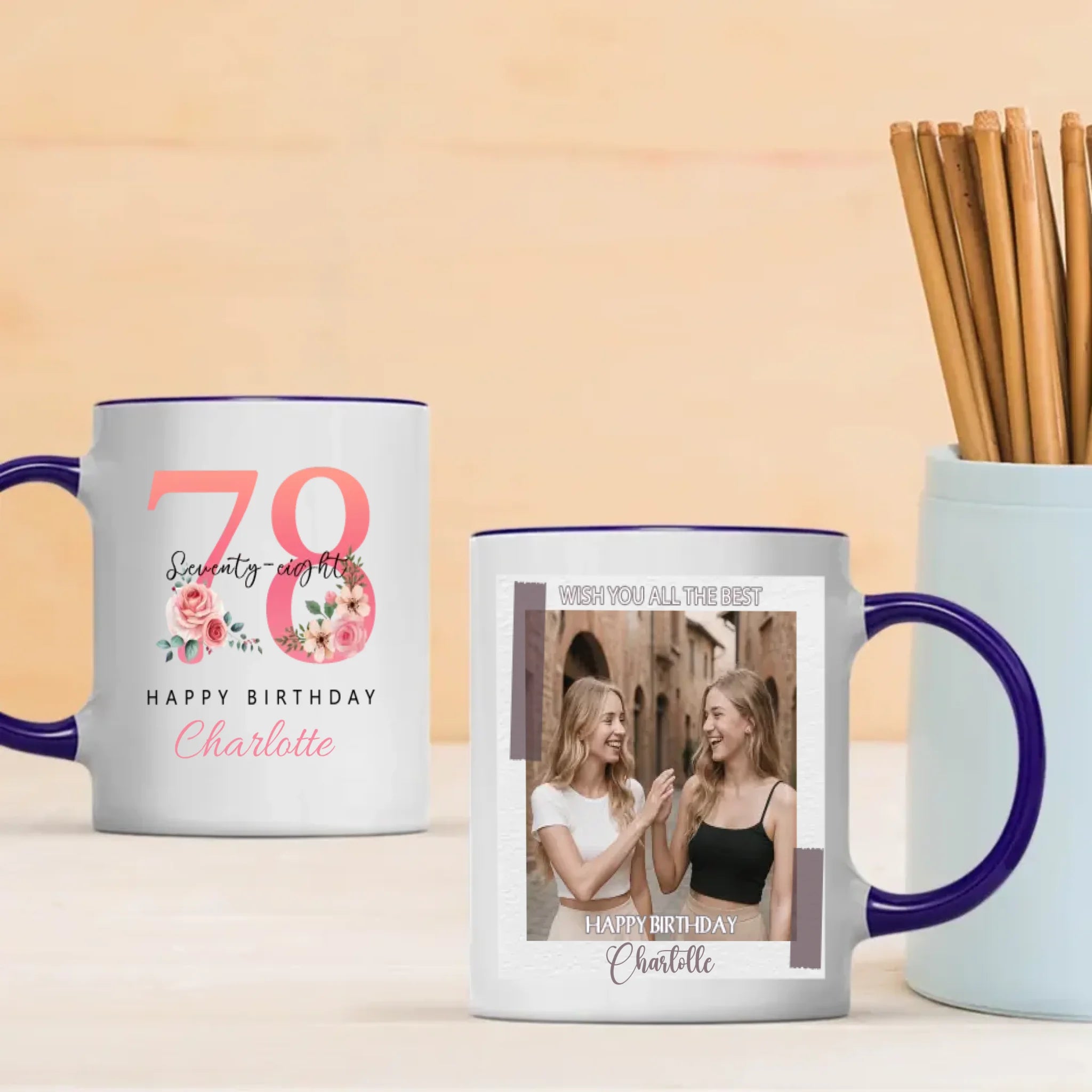 Stylish 78th Birthday Mug – Vintage & Thoughtful Personalized Gift – 89Prints