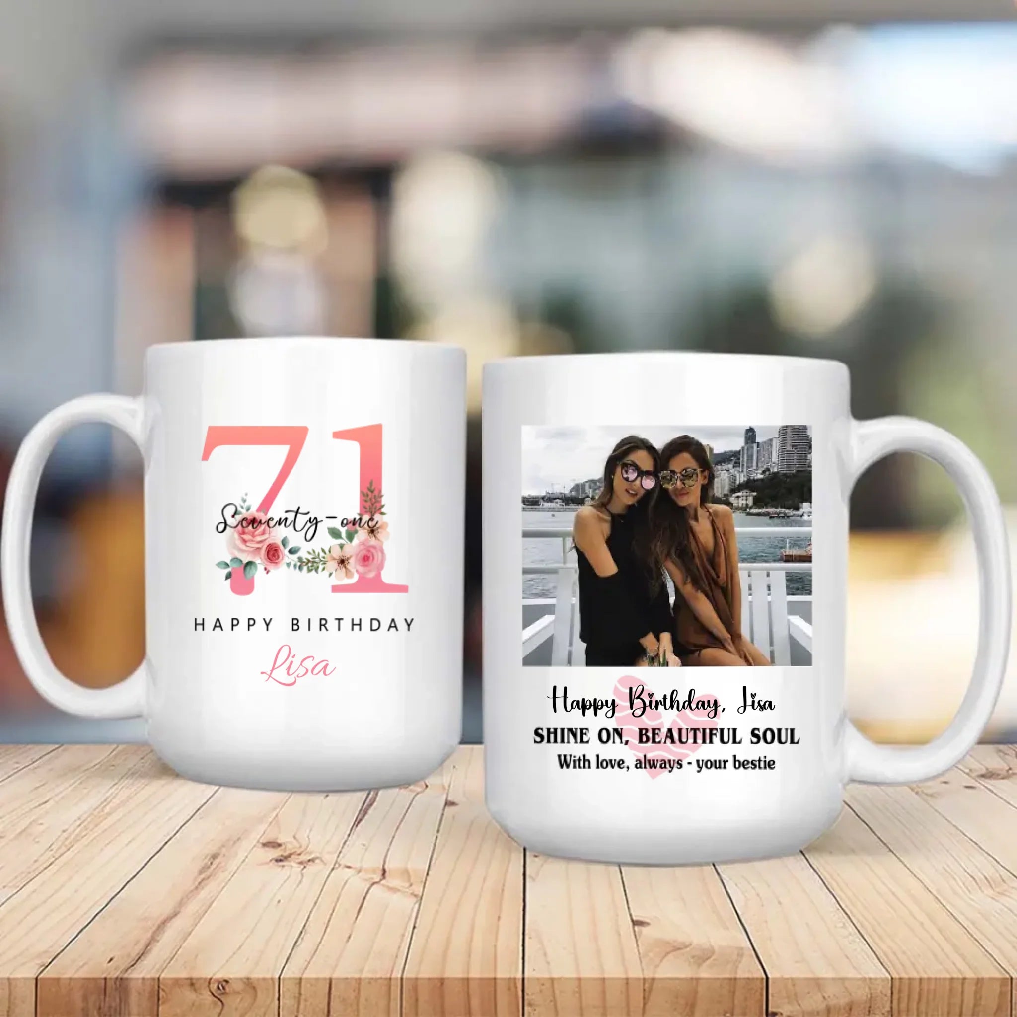 Lovely 71st Birthday Mug – Meaningful Custom Retro Keepsake – 89Prints