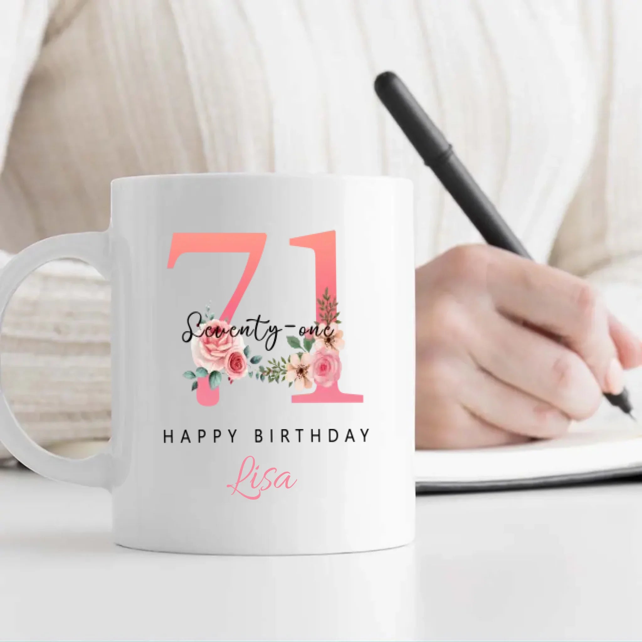 Lovely 71st Birthday Mug – Meaningful Custom Retro Keepsake – 89Prints