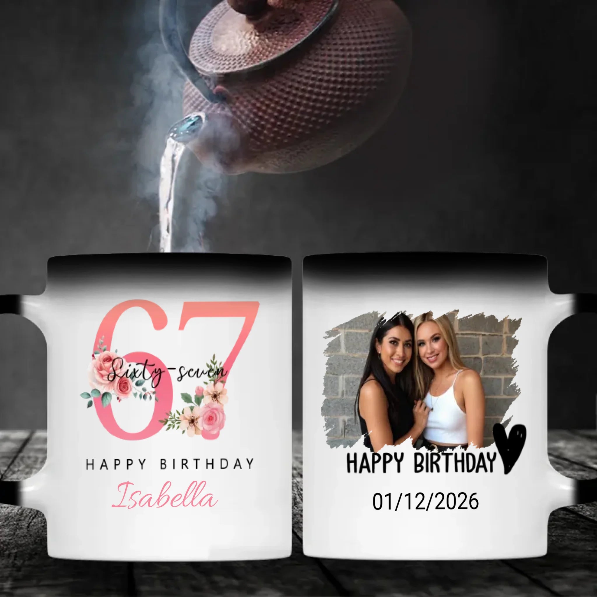 Custom Mug For 67th Anniversary – Classic Vintage Keepsake - 89Prints