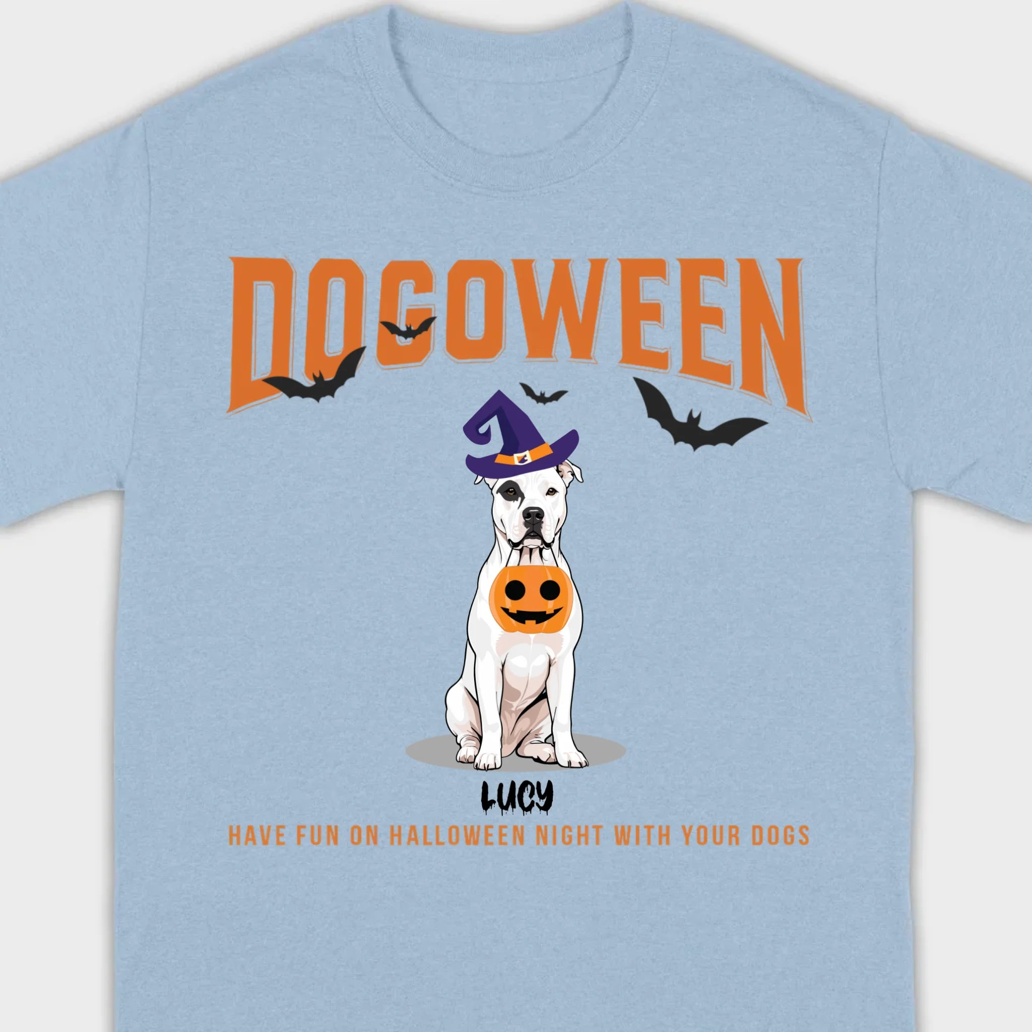 Personalized Dogoween T-Shirt | Custom Dog Halloween Tee - 89Prints