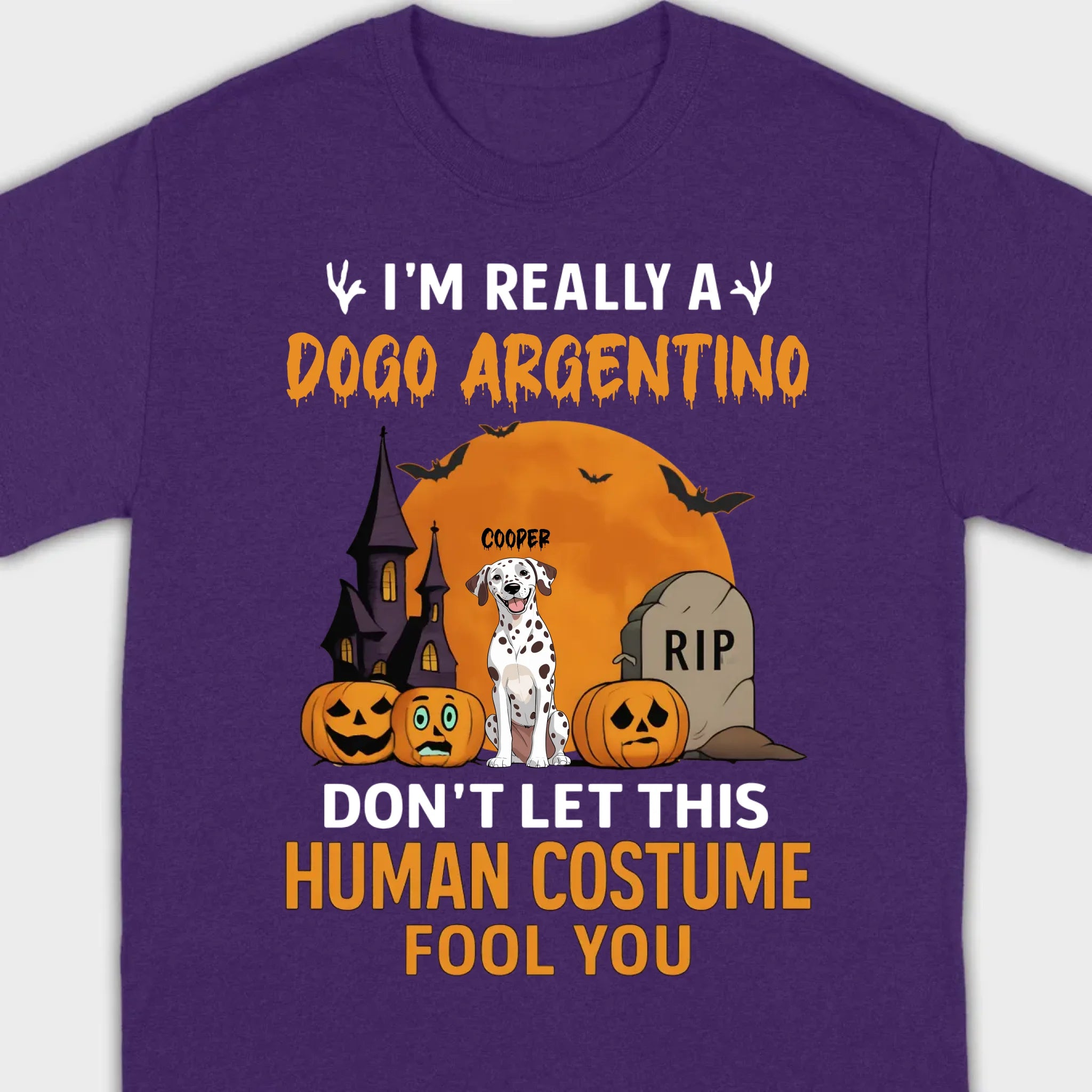 Funny Personalized Dog Halloween Shirt | Custom Spooky Quote Tee - 89Prints