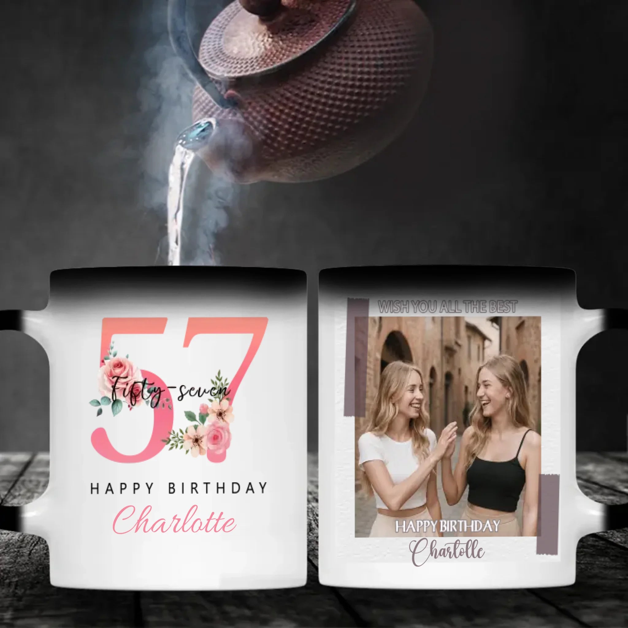 Personalized 57th Birthday Mug – A Heartfelt Gift That Says Wish You All The Best - 89Prints
