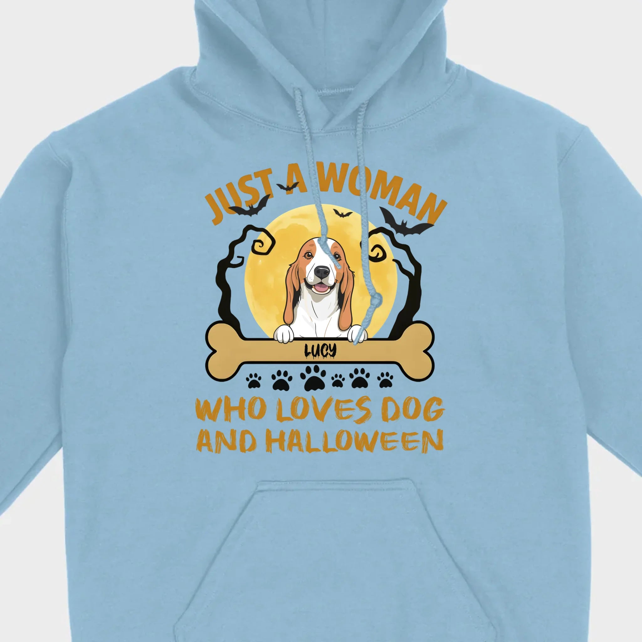 Personalized Dog Halloween T-Shirt | Just a Woman Who Loves Dog and Halloween - 89Prints