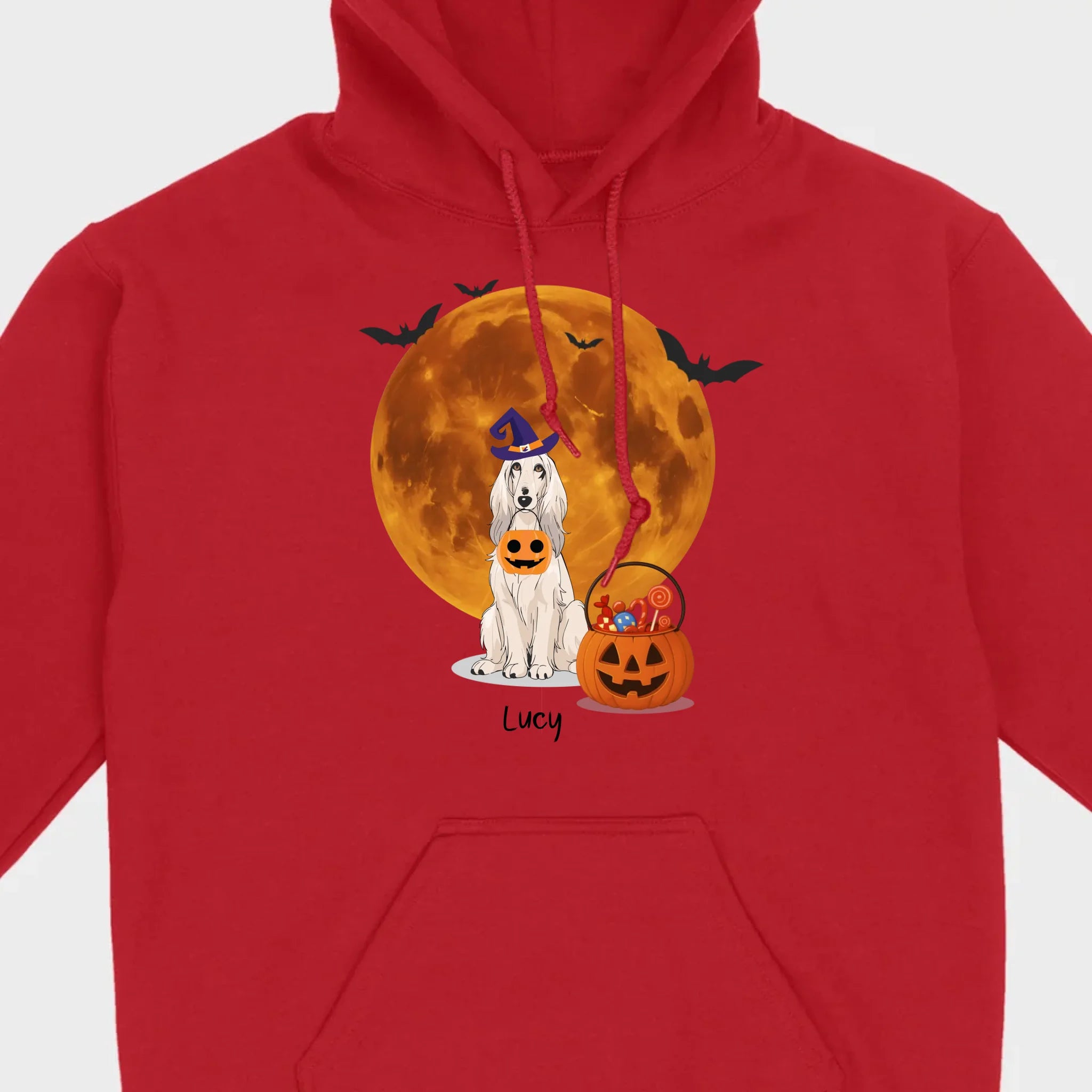Personalized Dog Halloween Shirt | Custom Dog Moon & Pumpkin Tee - 89Prints