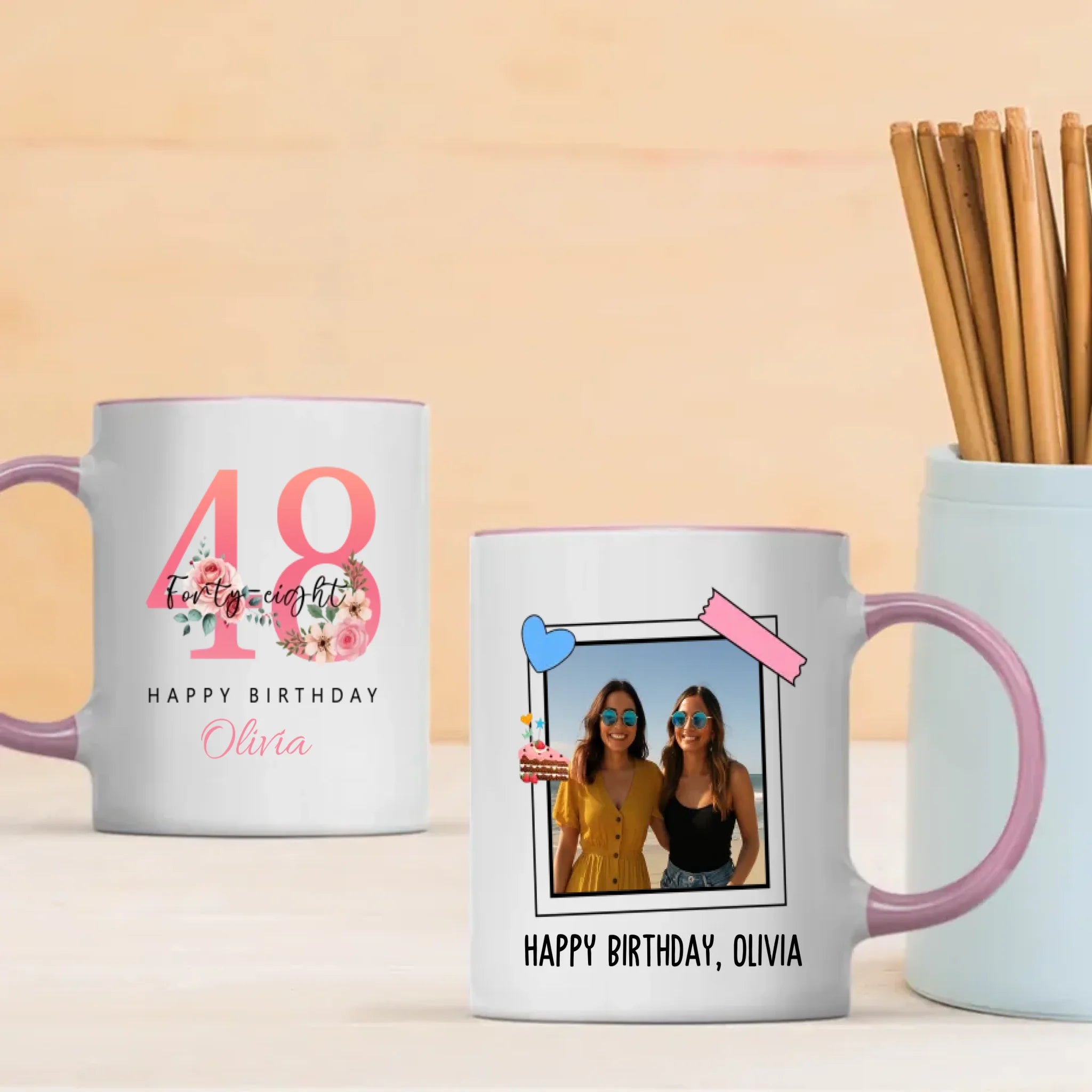 Lovely 48th Birthday Mug – Elegant Personalized Gift for a Beautiful Soul - 89Prints