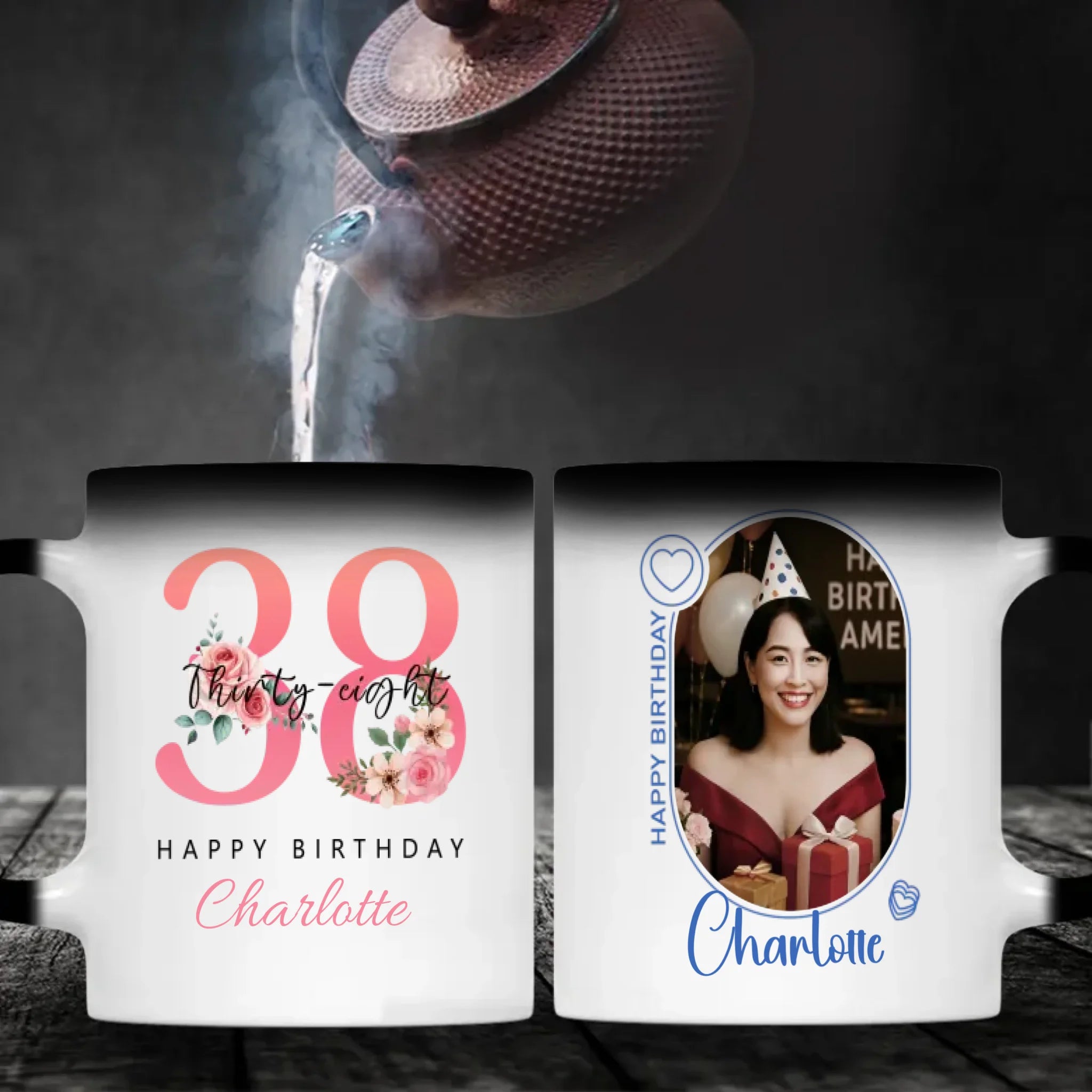 Colorful 38th Birthday Magic Mug – Bright Personalized Gift - 89Prints