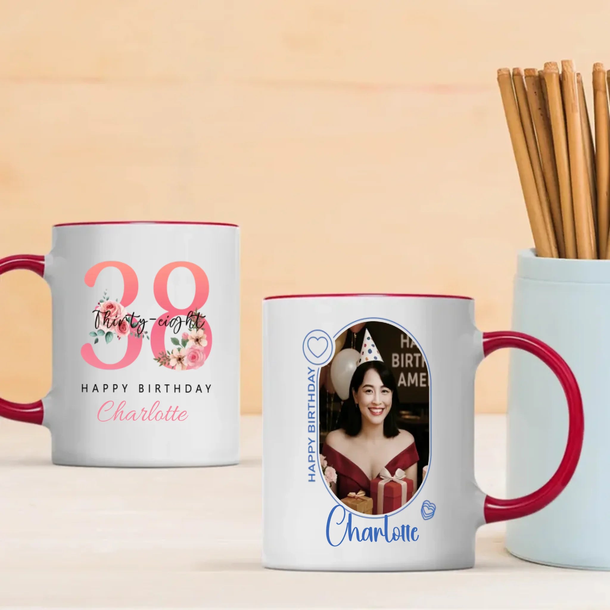 Colorful 38th Birthday Magic Mug – Bright Personalized Gift - 89Prints