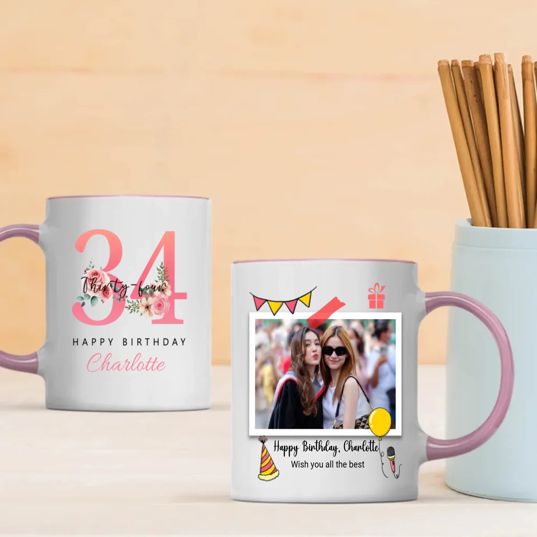 Personalized 34th Birthday Mug – Custom Gift for Loved Ones - 89Prints