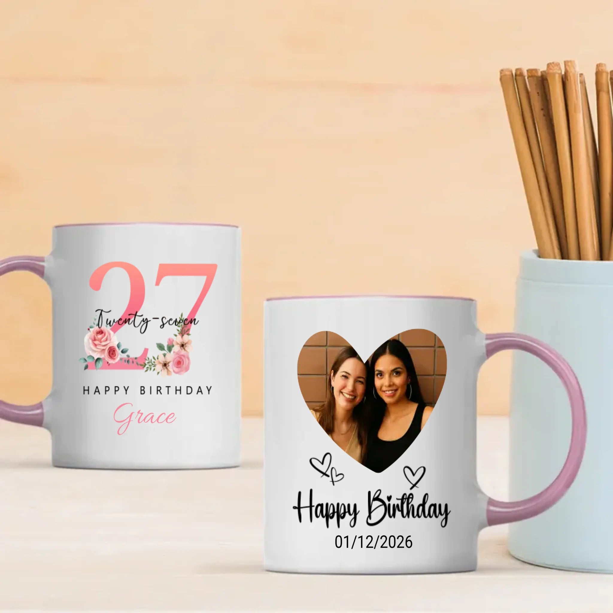 Playful 27th Birthday Mug – Custom Gift for Young Spirits - 89Prints
