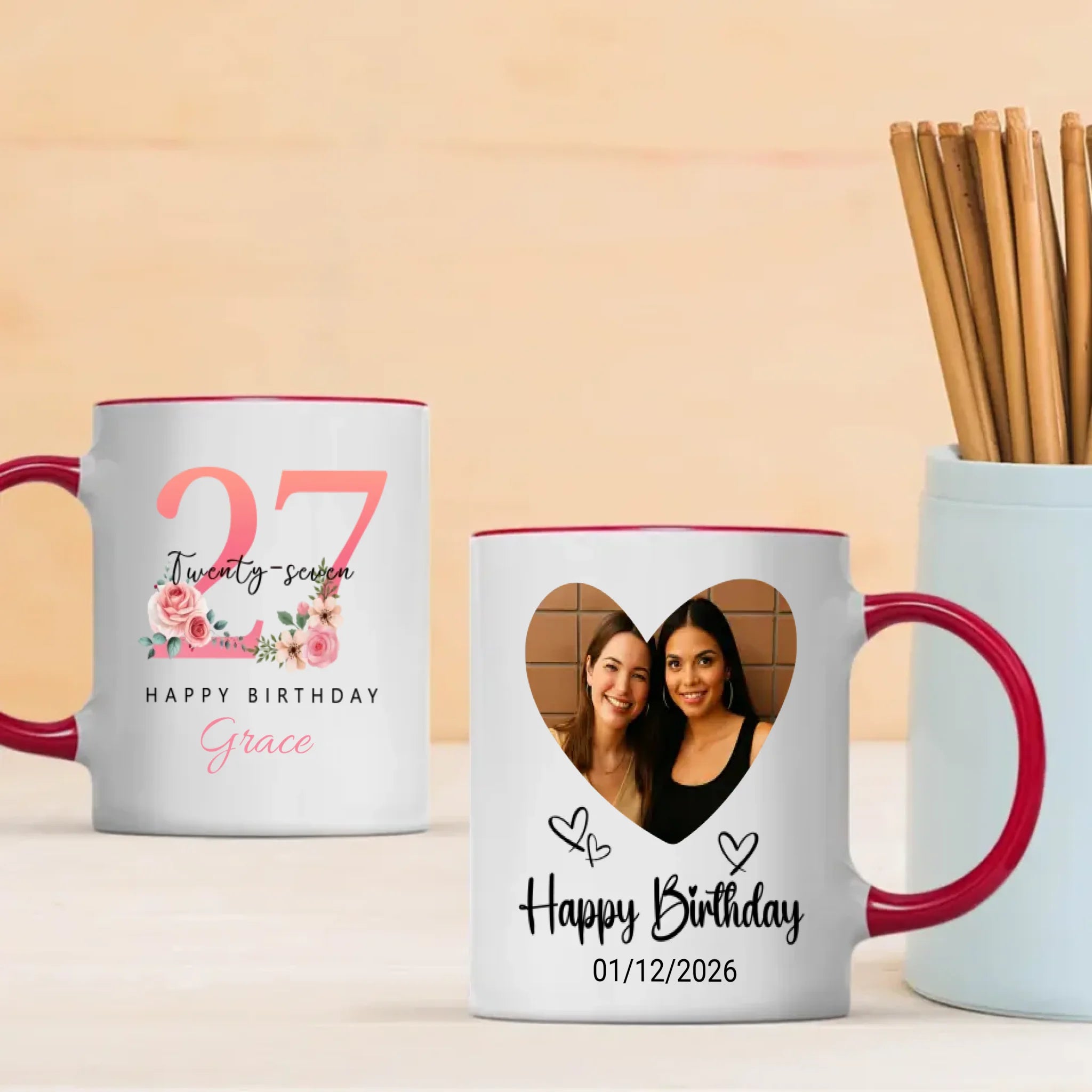 Playful 27th Birthday Mug – Custom Gift for Young Spirits - 89Prints