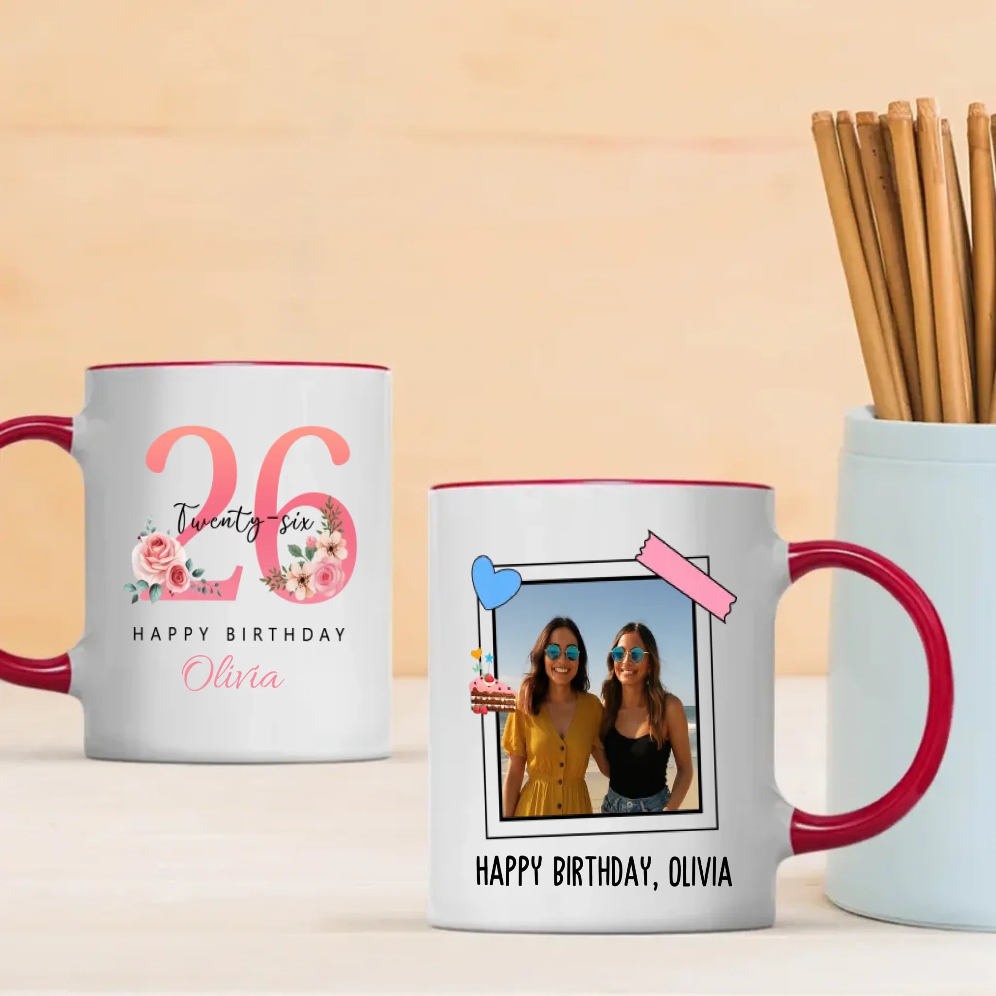 Energetic 26th Birthday Magic Mug – Colorful Personalized Keepsake - 89Prints