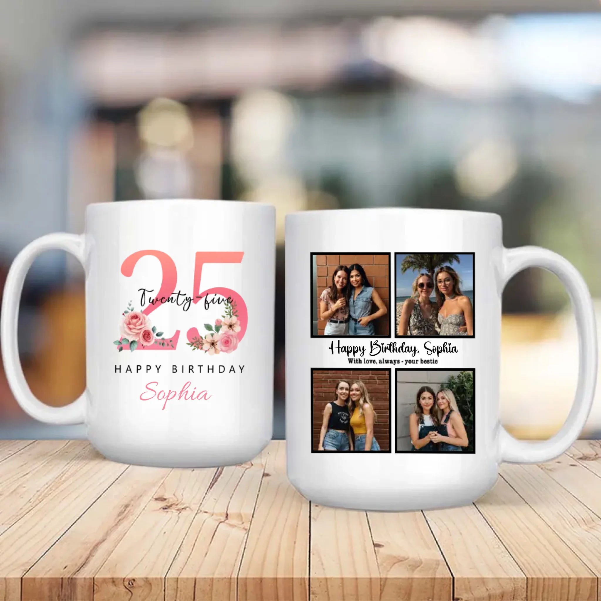 Trendy 25th Birthday Mug – Personalized & Fun Gift For Bestie - 89Prints