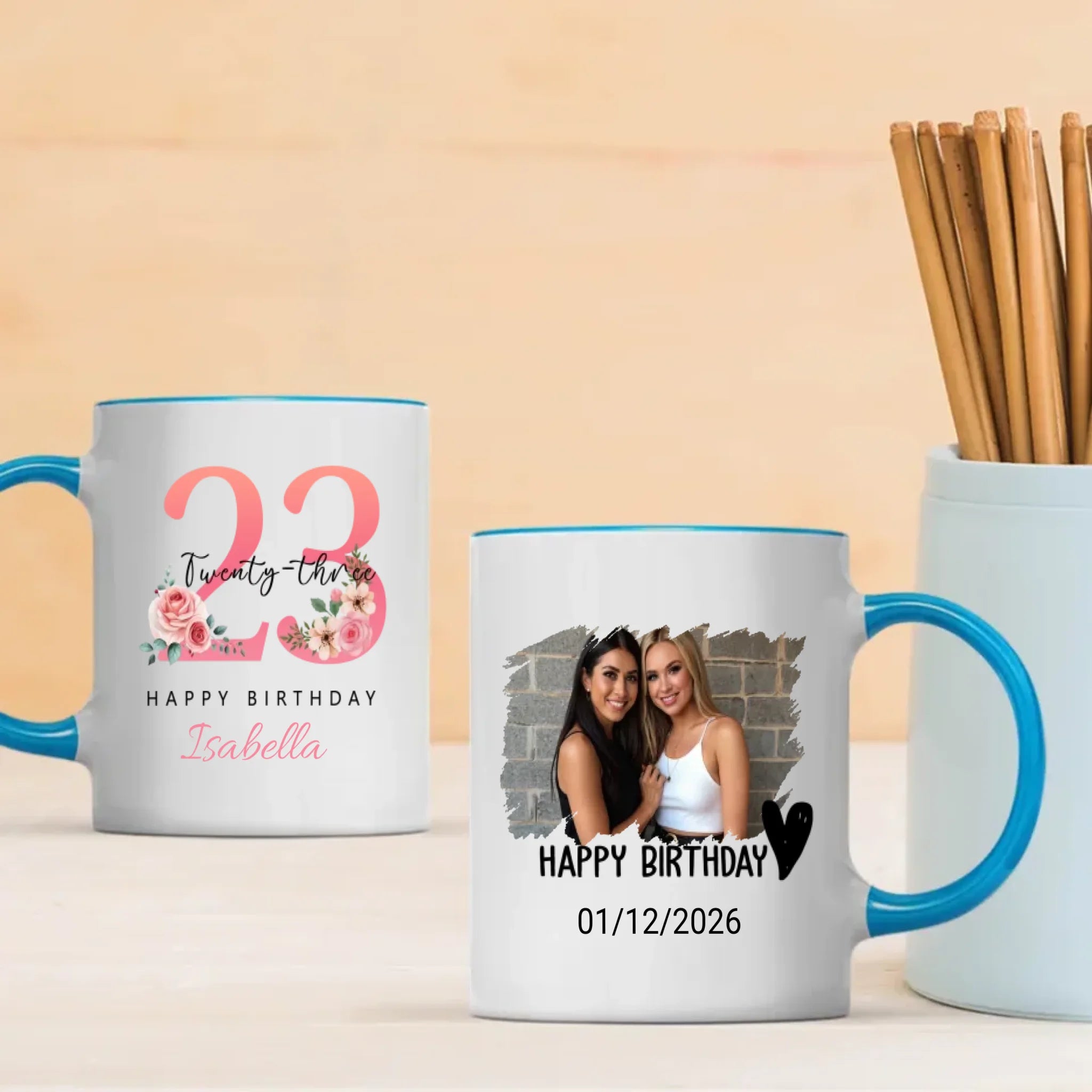 Elegant 23rd Birthday Mug – Simple & Stylish Gift Idea - 89Prints