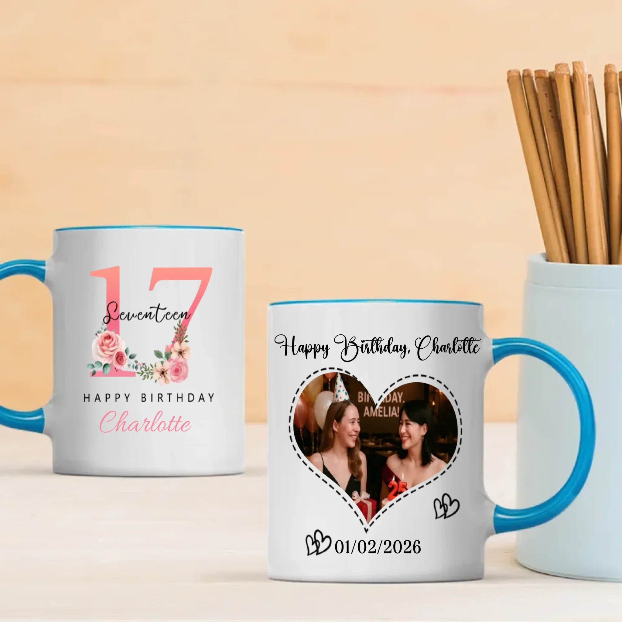 Funny 17th Birthday Mug – Custom Gift for Teen Girl, Add Name - 89Prints