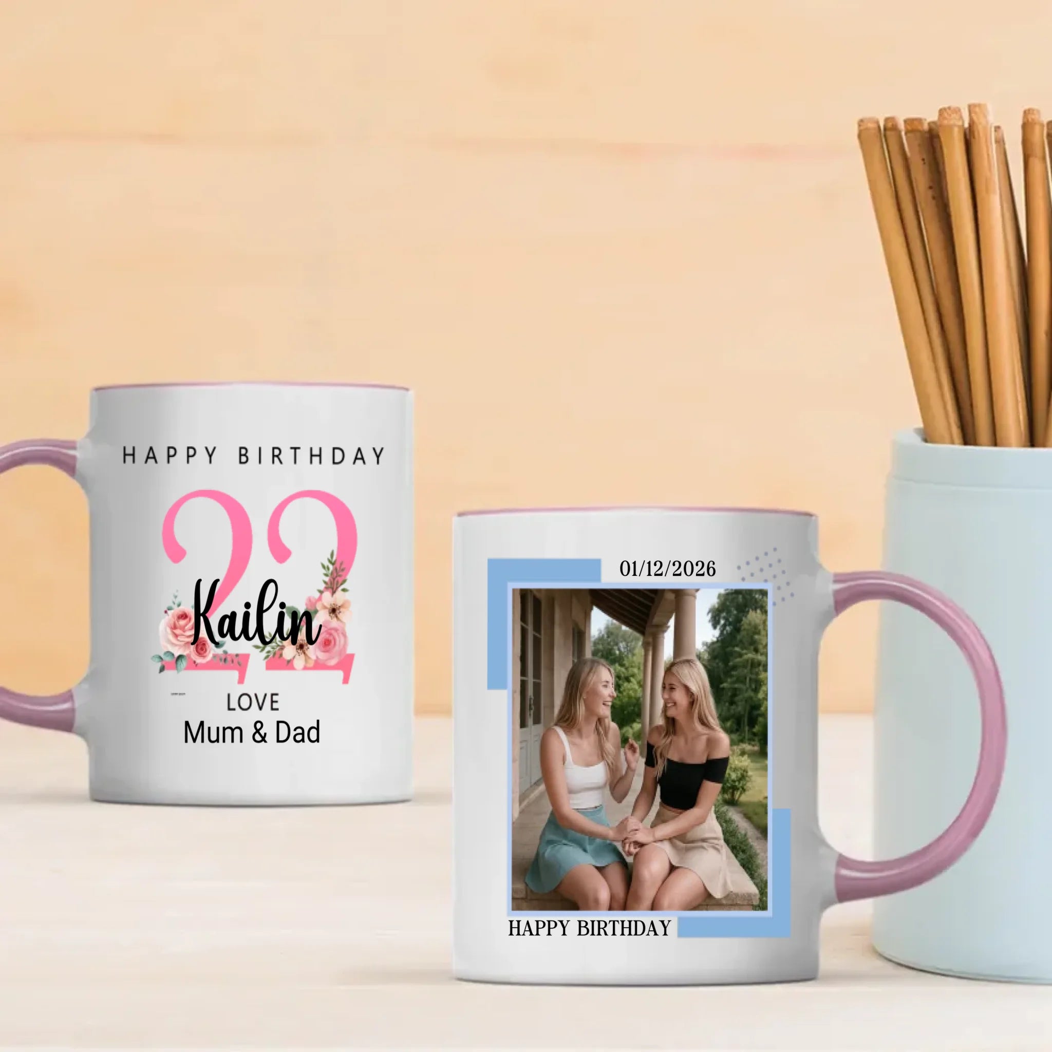 Twenty-Two Feels Brand New – Personalized Birthday Mug | 89Prints