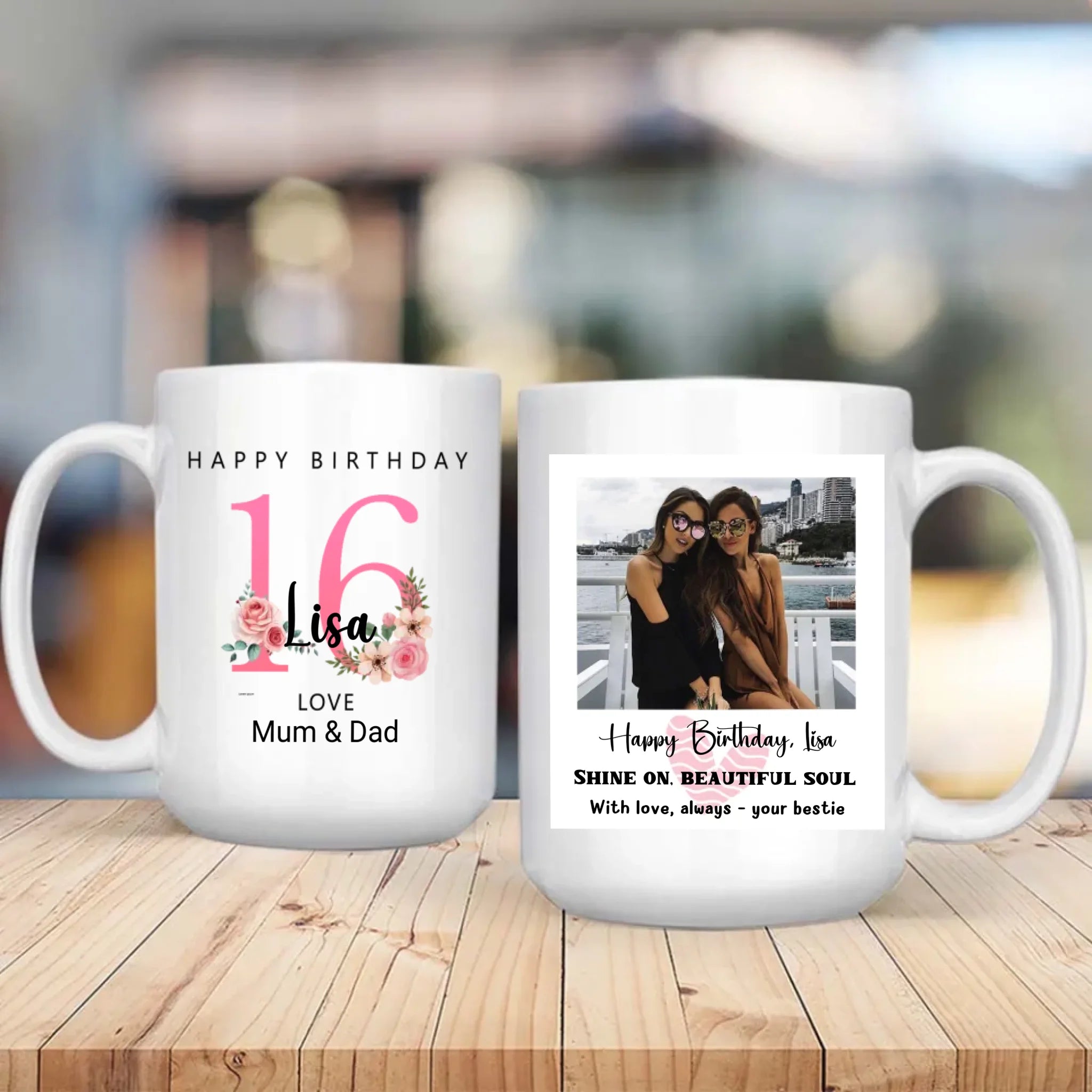 Sixteen and Shining – Personalized Birthday Mug | 89Prints