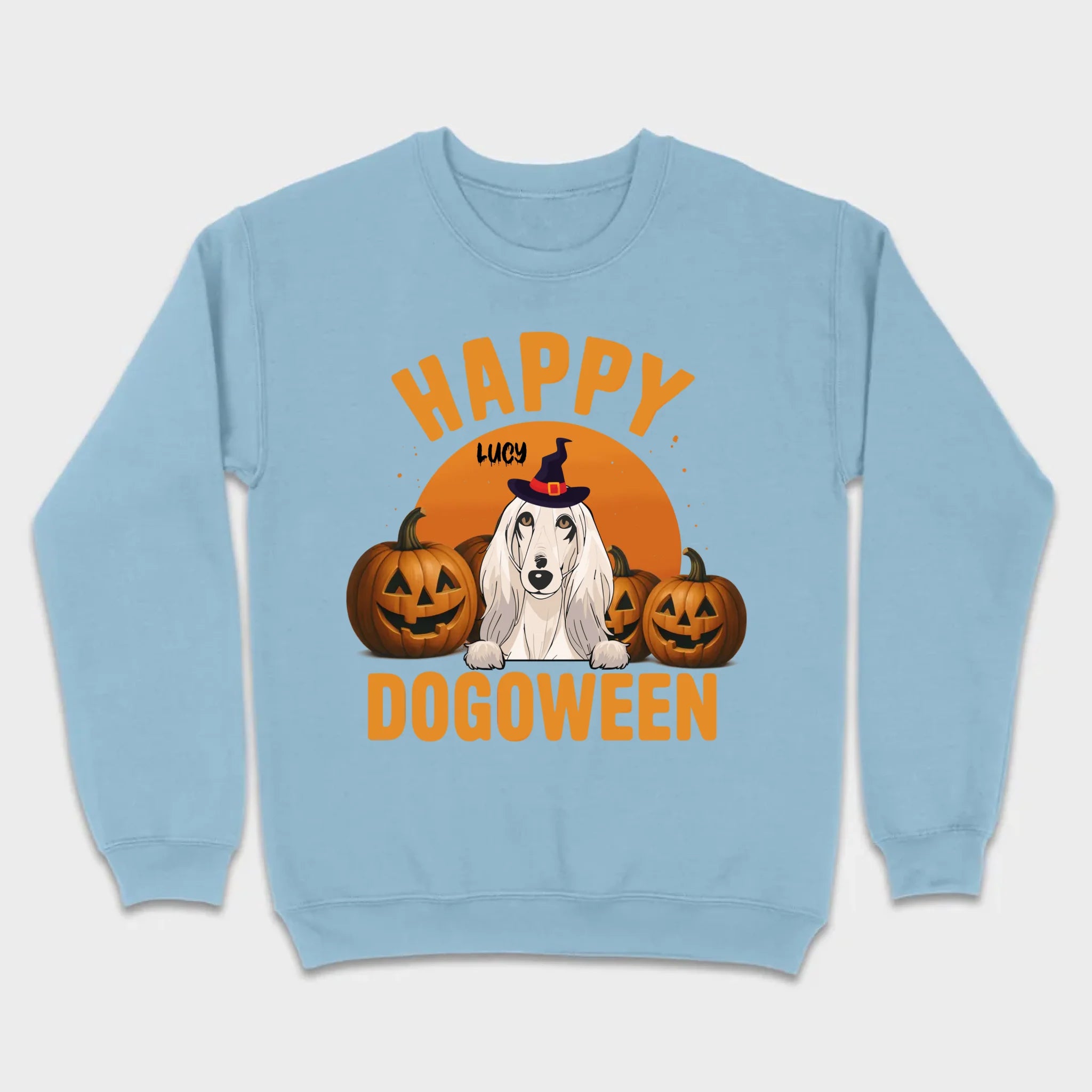 Happy Dogoween Shirt – Personalized Halloween Dog Tee with Custom Pet Name - 89Prints