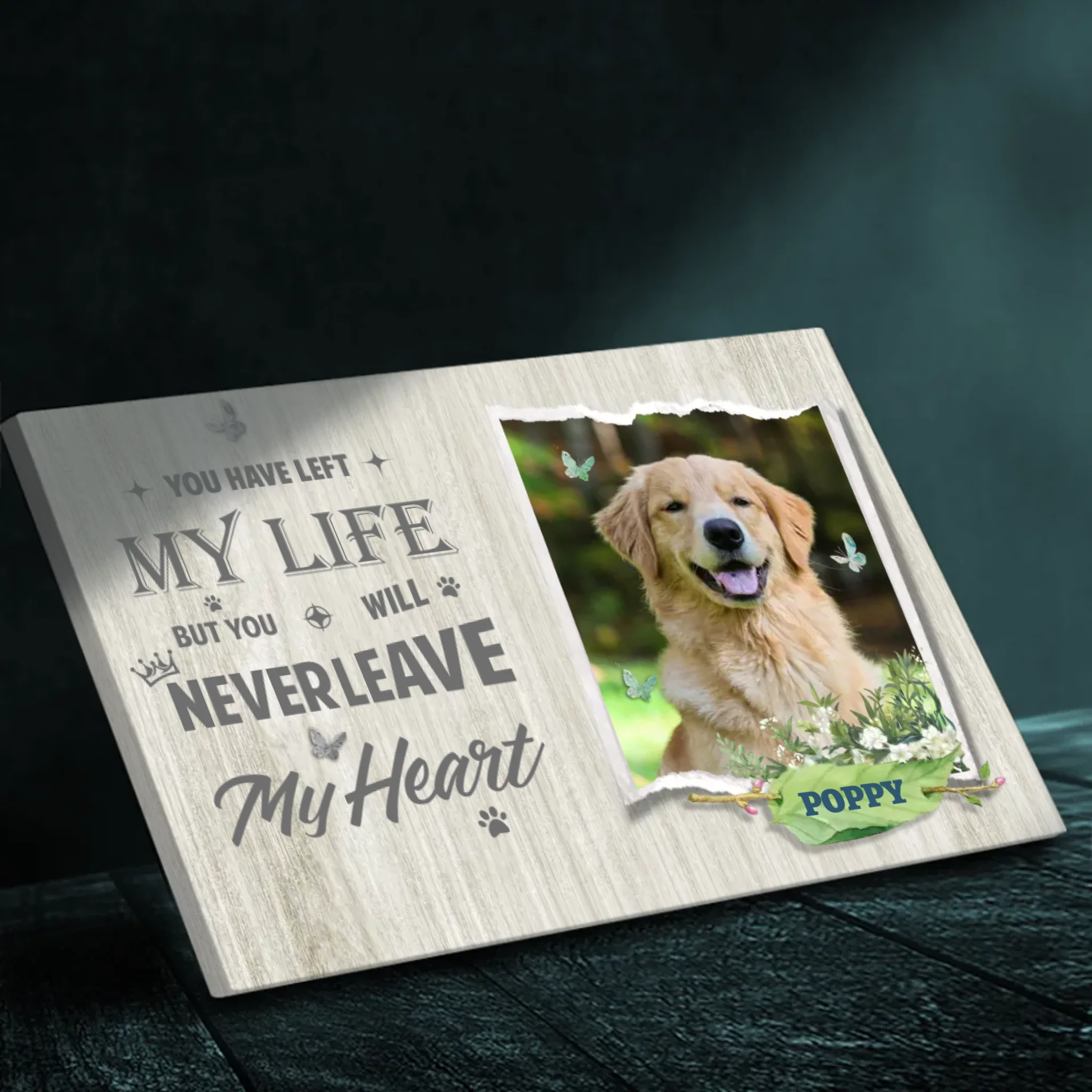 Custom Pet Memorial Canvas –