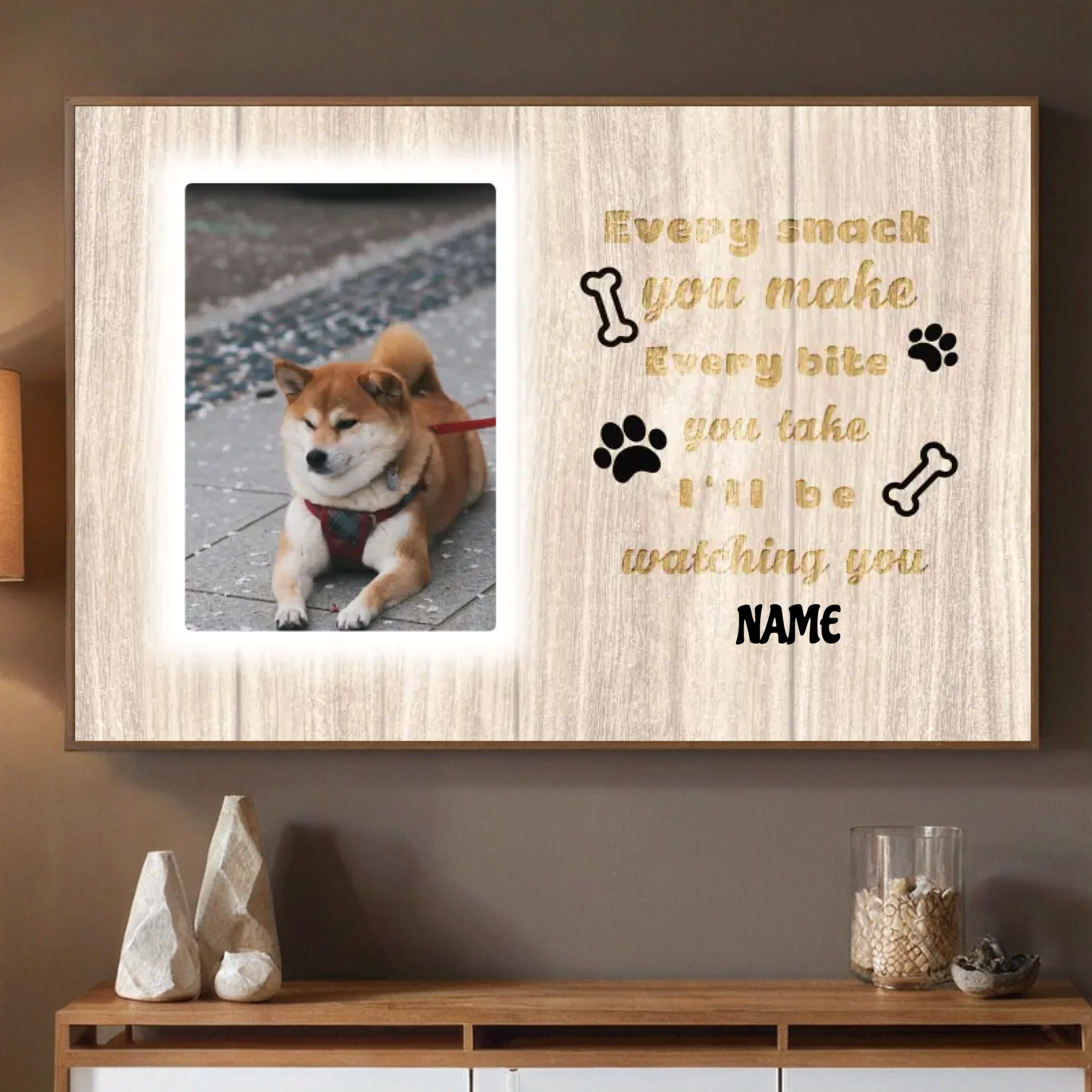 89Prints-Every Meal with My Dog by My Side – Custom Poster for Dog Lovers
