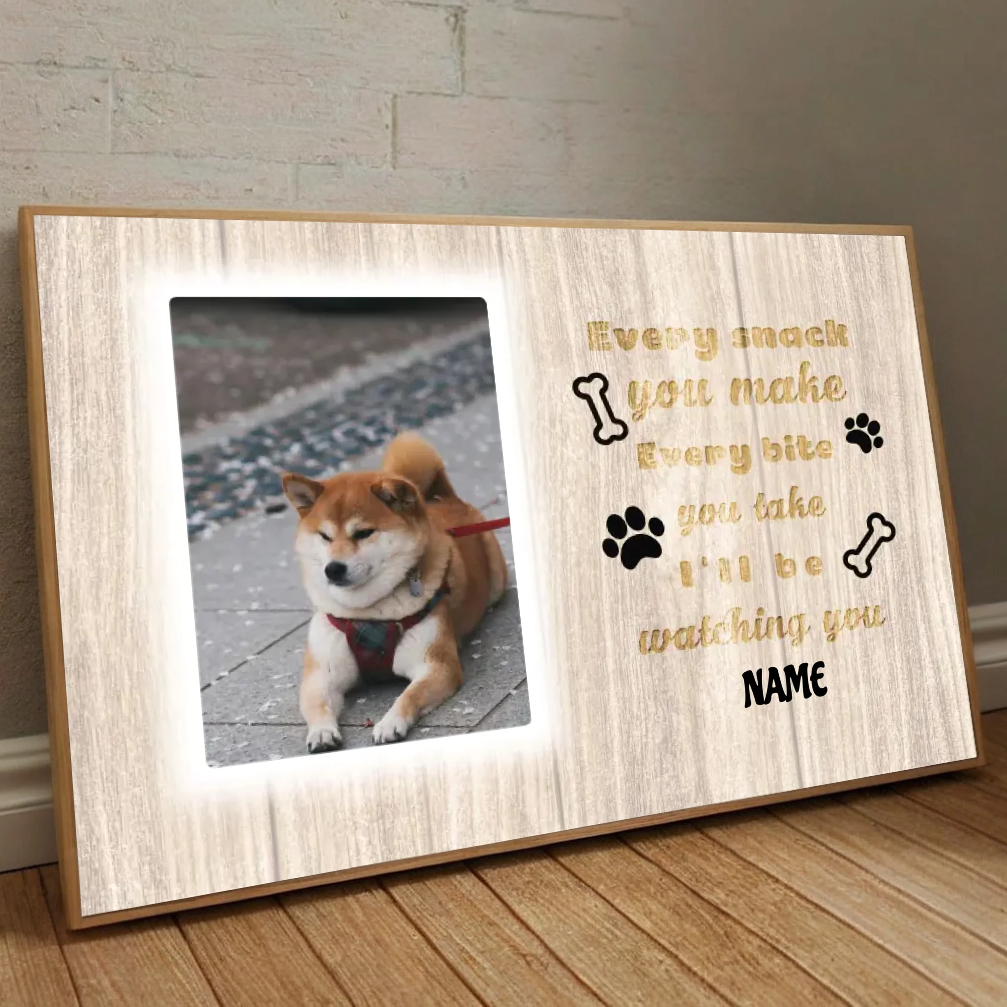 89Prints-Every Meal with My Dog by My Side – Custom Poster for Dog Lovers