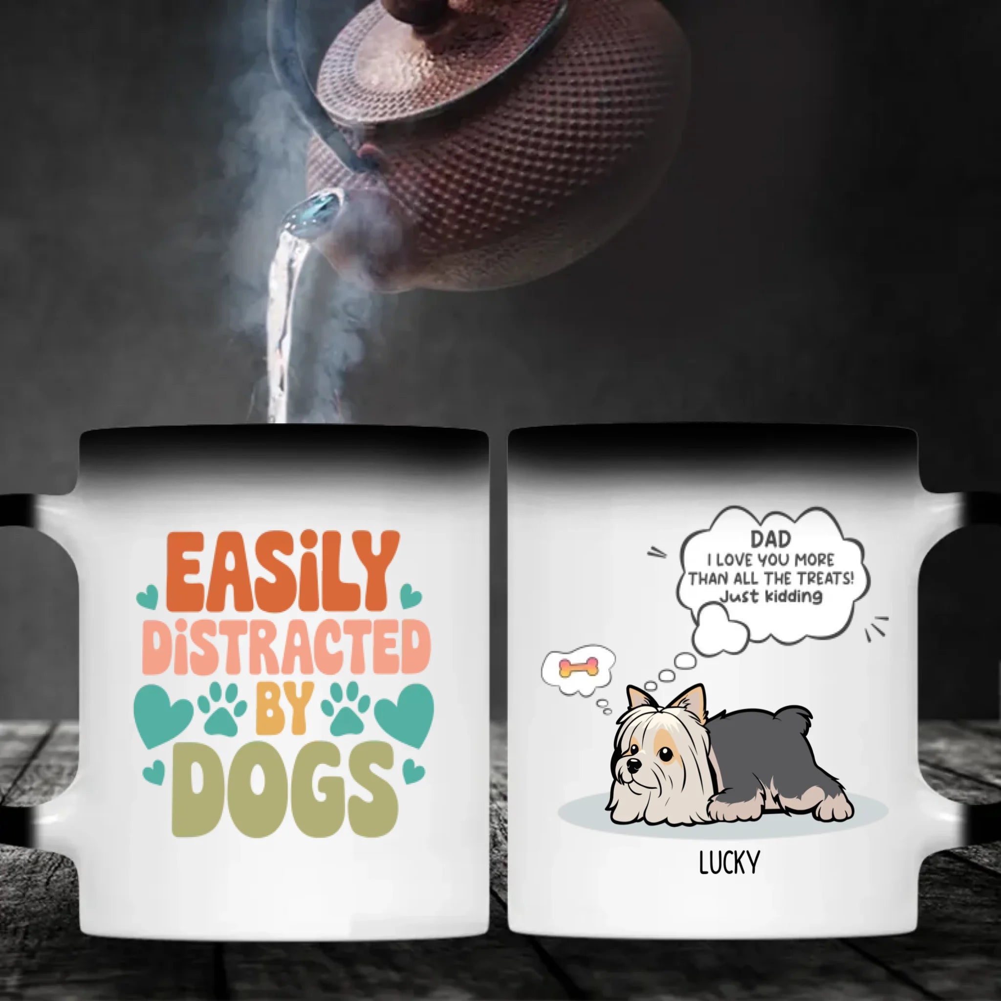 Personalized Mug for Pet Lovers – Easily Distracted by Dogs – 89Prints