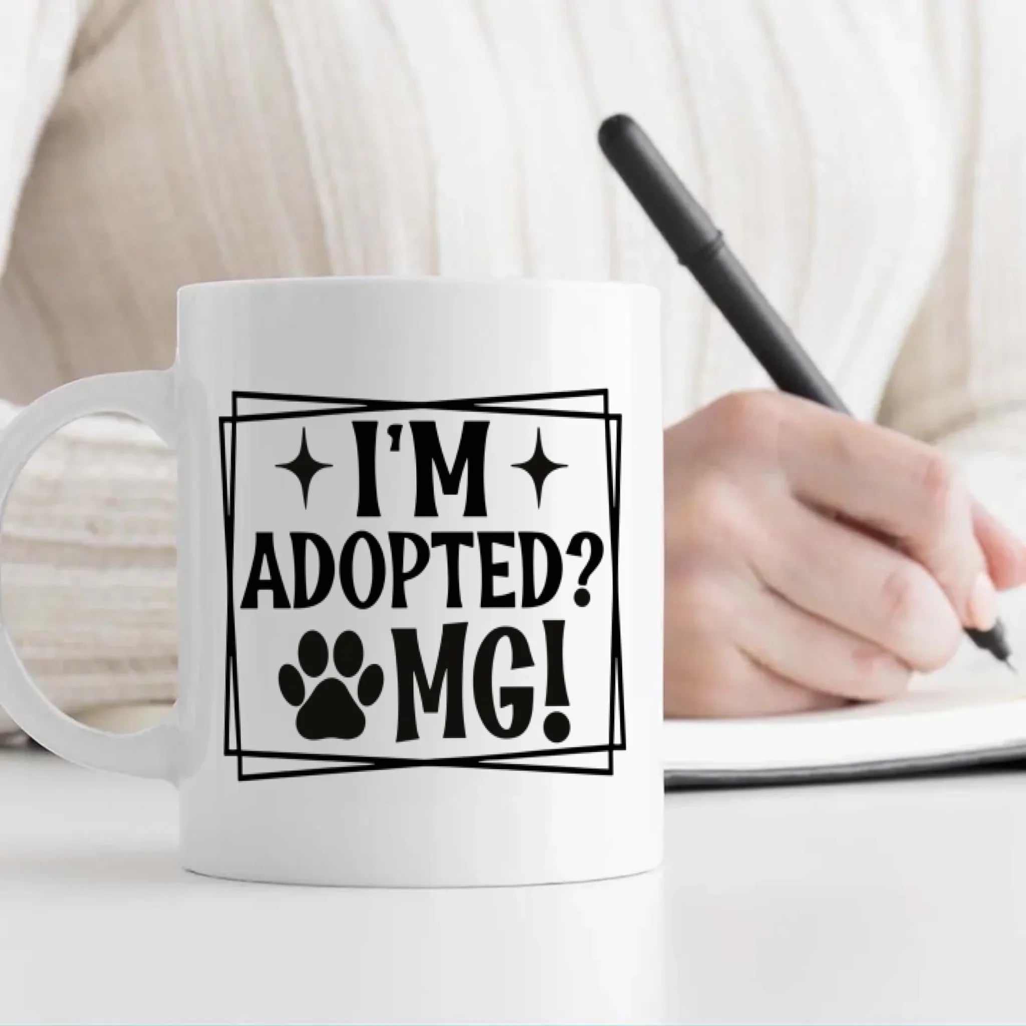 Custom Dog Mug – Adopted & Adored | 89Prints