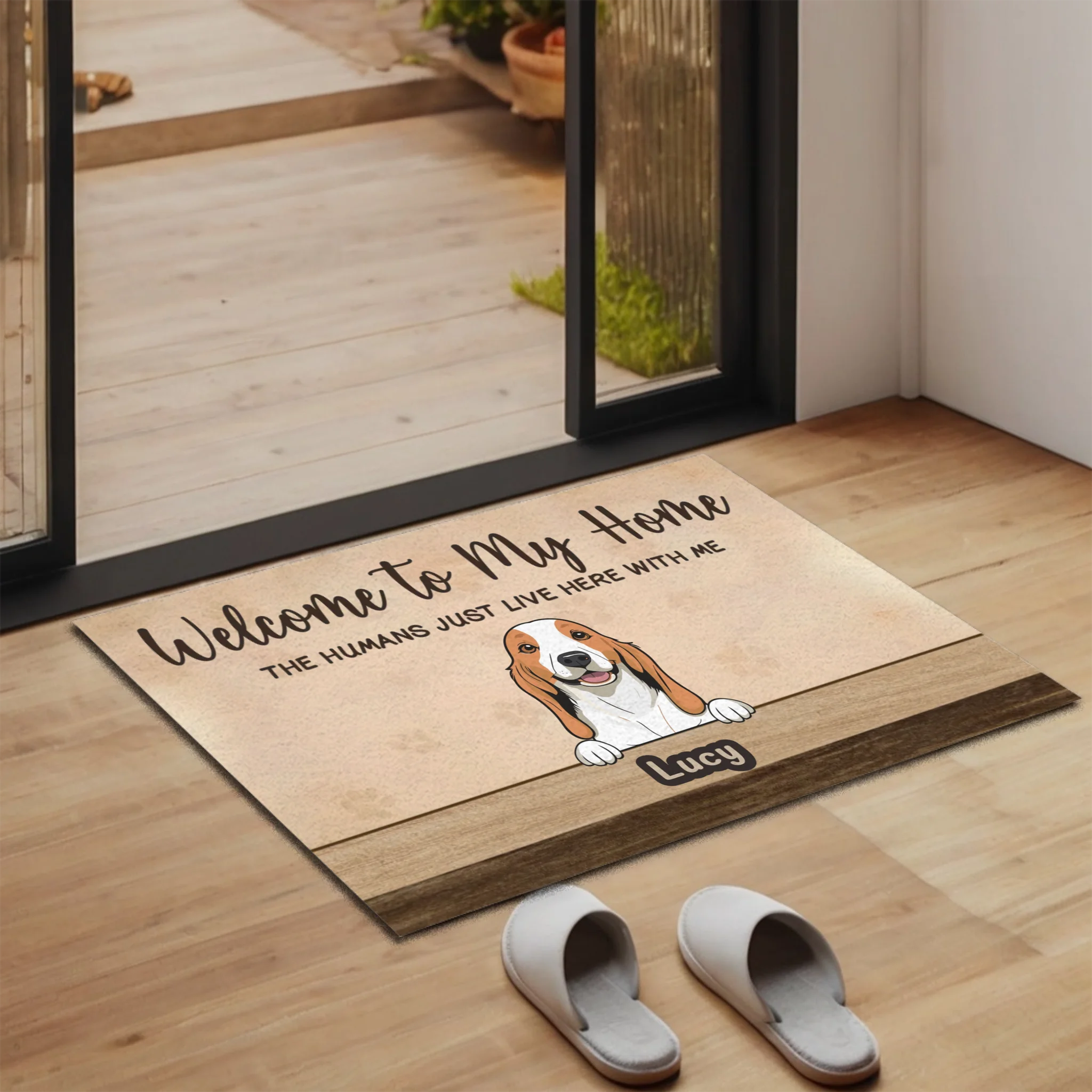 Welcome to Our Home Custom Dog Doormat | Personalized Pet Name Mat – 89Prints
